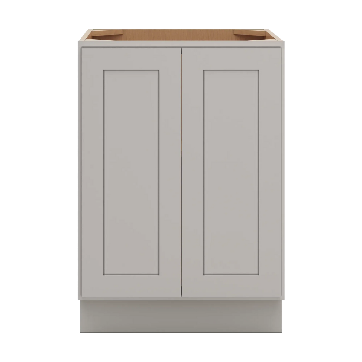 cnc luxor misty grey 24 w full height double door base cabinet