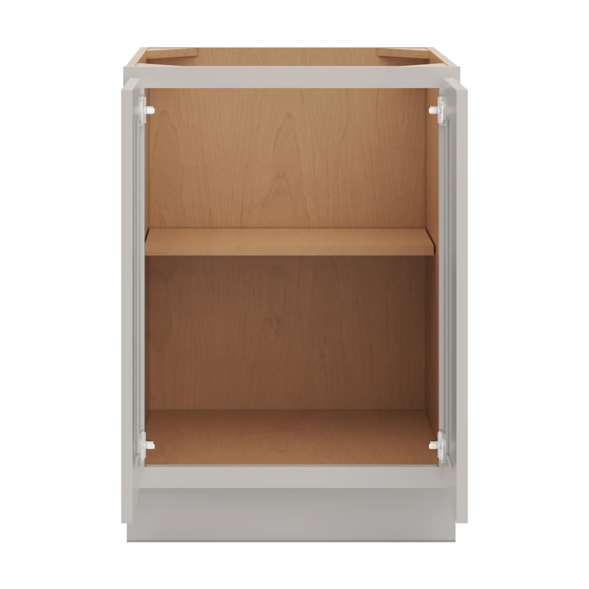 cnc luxor misty grey 24 w full height double door base cabinet
