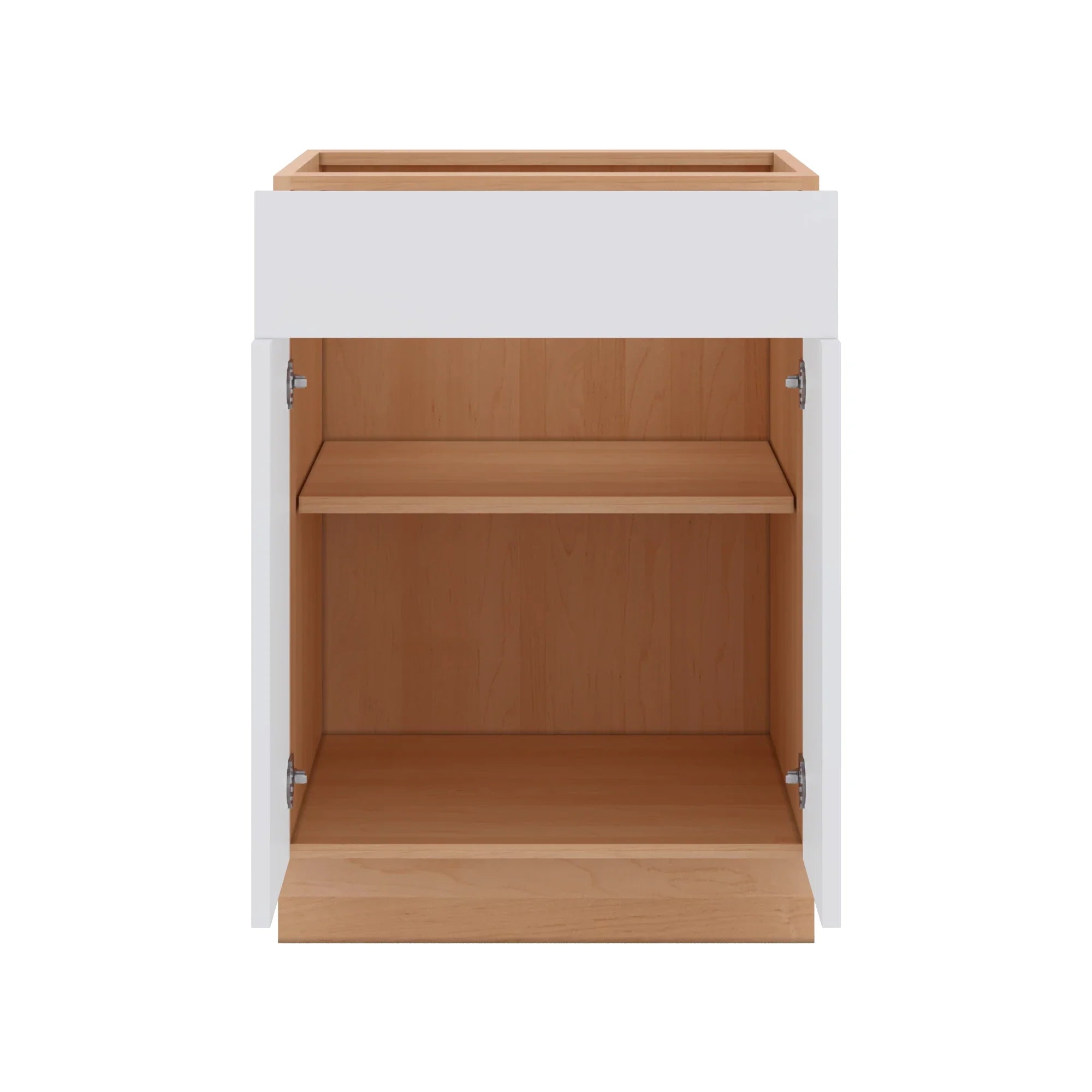 Modernform Cabinet Matte White 24" W X 34 1/2" H X 24" D Double Door Base Cabinet