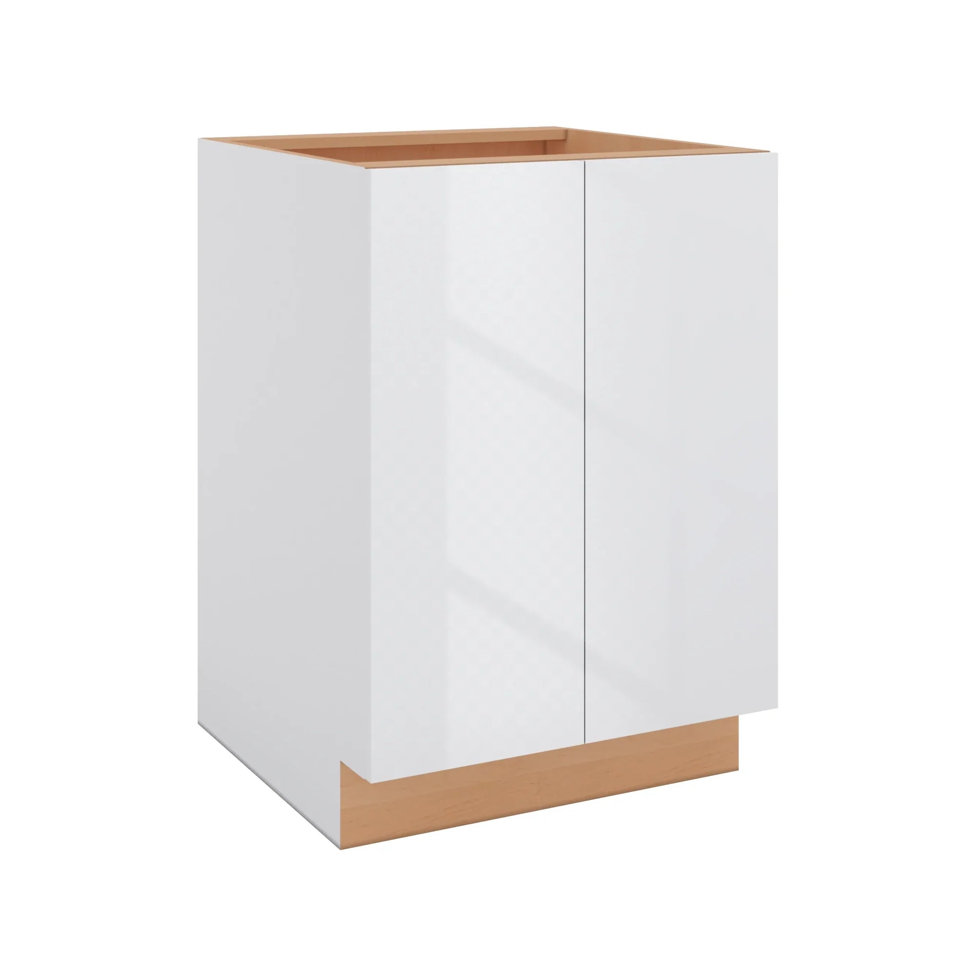 Modernform Cabinet Gloss White 24" W X 34 1/2" H X 24" D Full Height Double Door Base Cabinet
