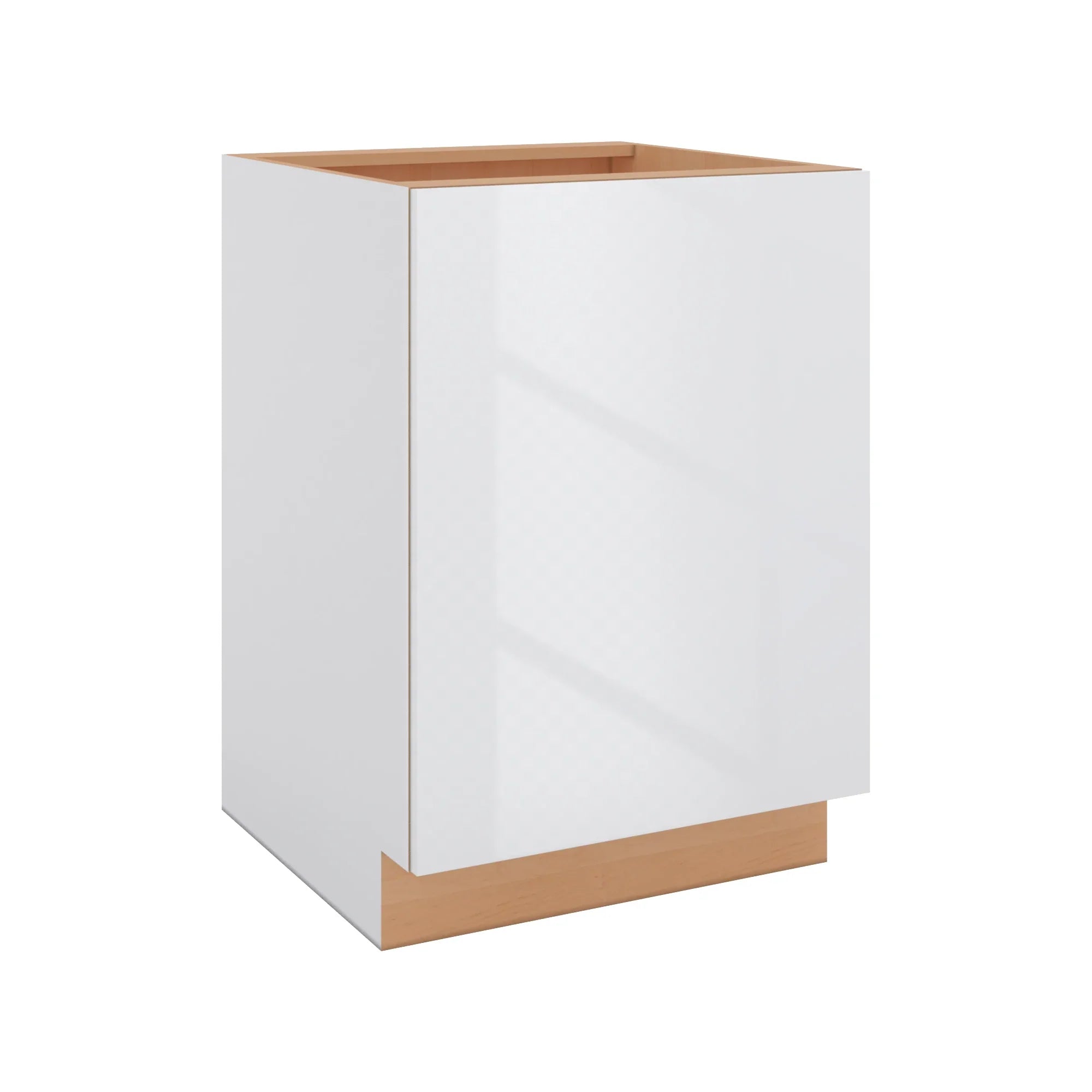 Modernform Cabinet Gloss White 24" W X 34 1/2" H X 24" D Full Height Single Door Base Cabinet