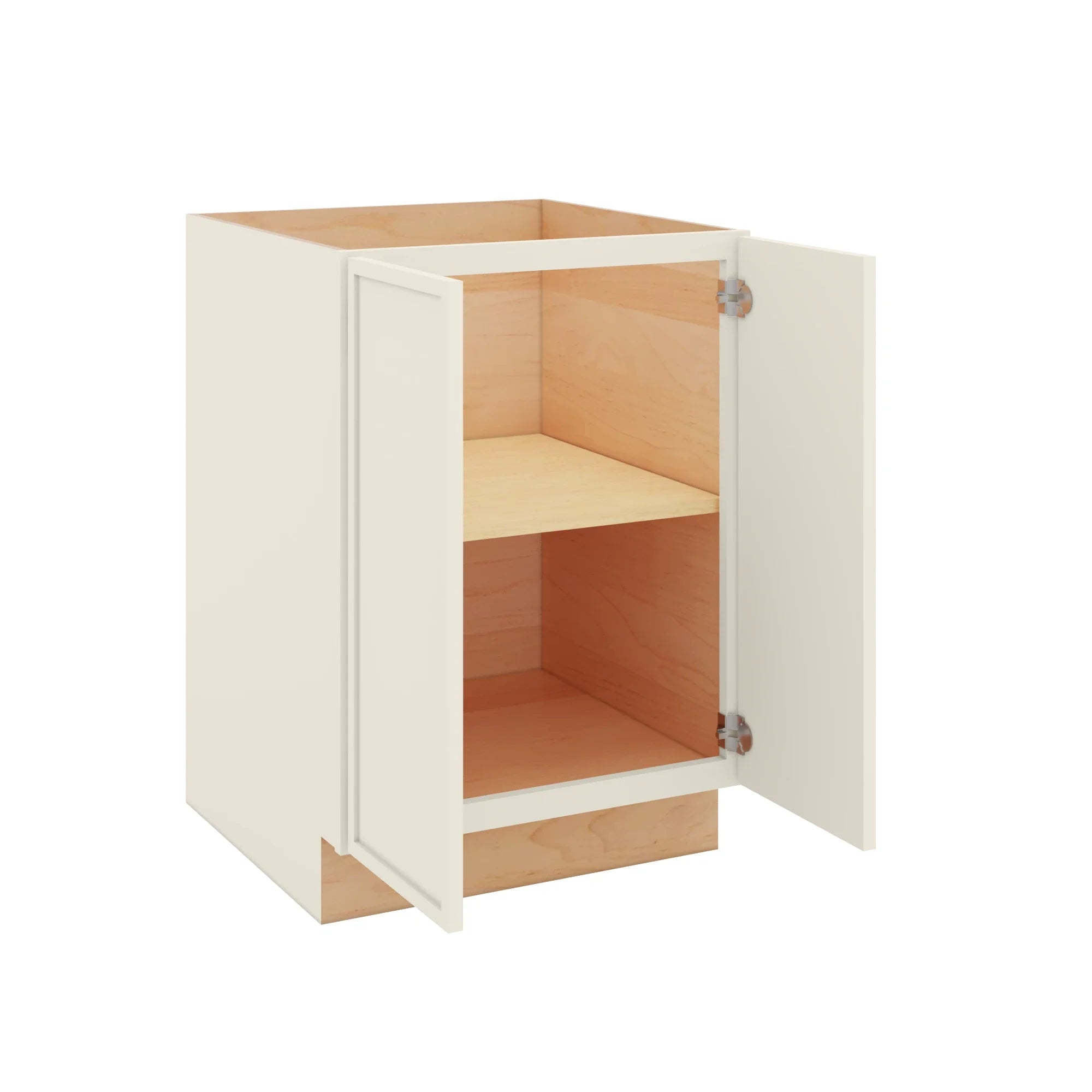 Modernform Cabinet Slim Dove White 24" W X 34 1/2" H X 24" D Full Height Double Door Base Cabinet
