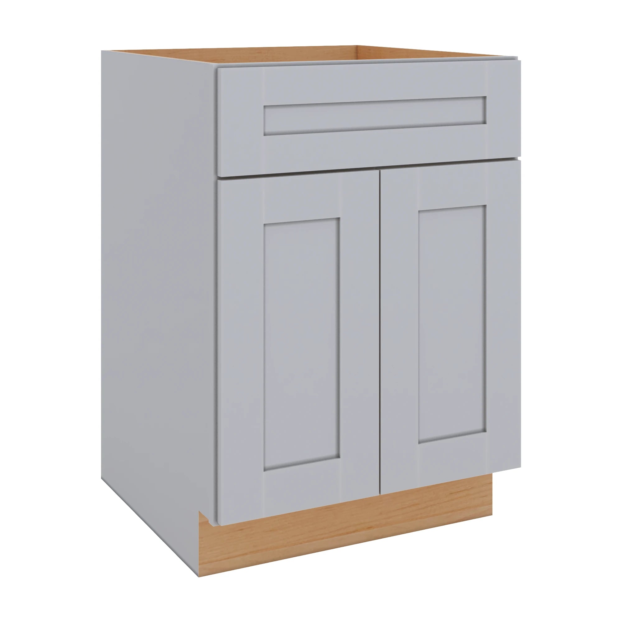 Modernform Cabinet Grey Shaker 24" W X 34 1/2" H X 24" D Double Door Base Cabinet