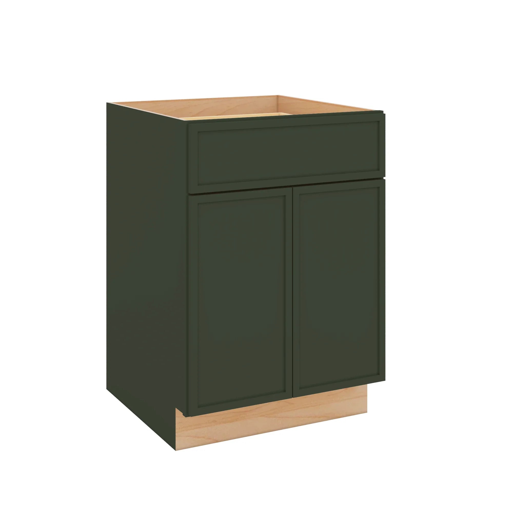 Modernform Cabinet Slim Sage Green 24" W X 34 1/2" H X 24" D Double Door Base Cabinet