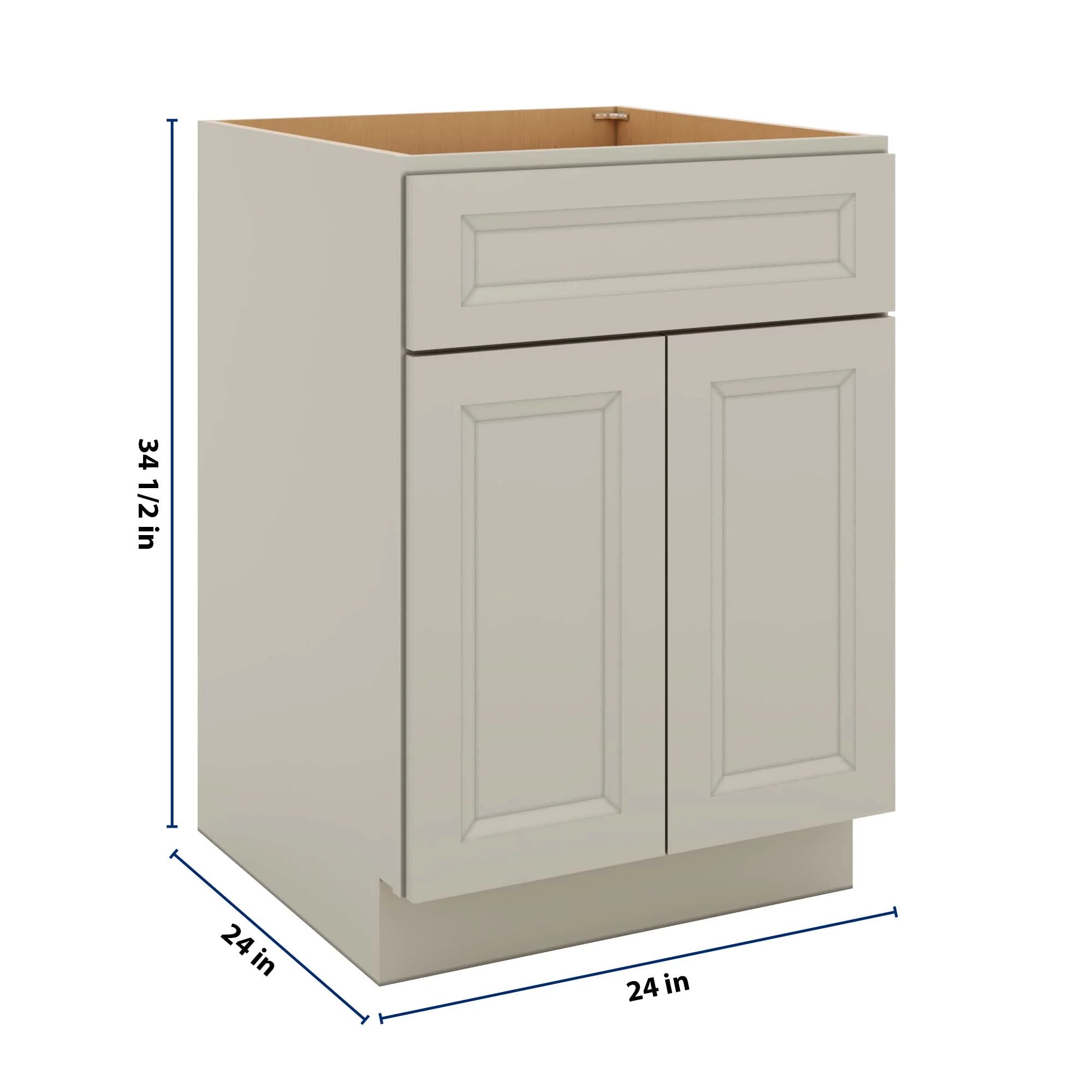 J&K Pebble B6 Double Door Standard Base Cab - 24" W