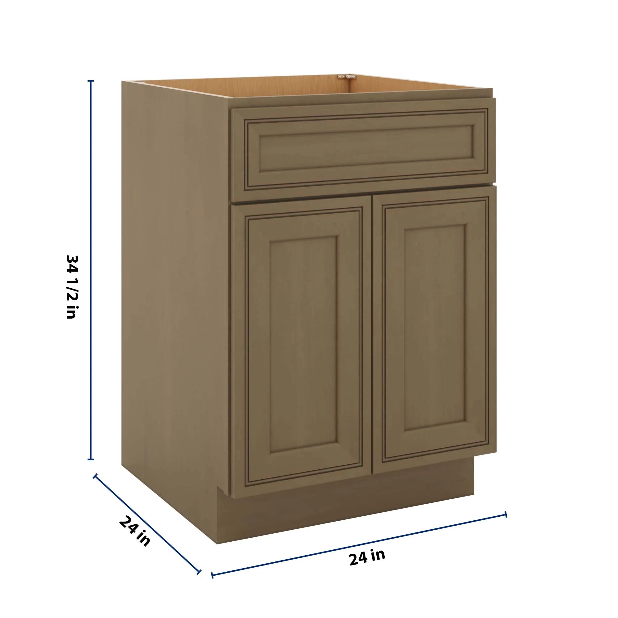 J&K Hazel H8 Double Door Standard Base Cab - 24" W