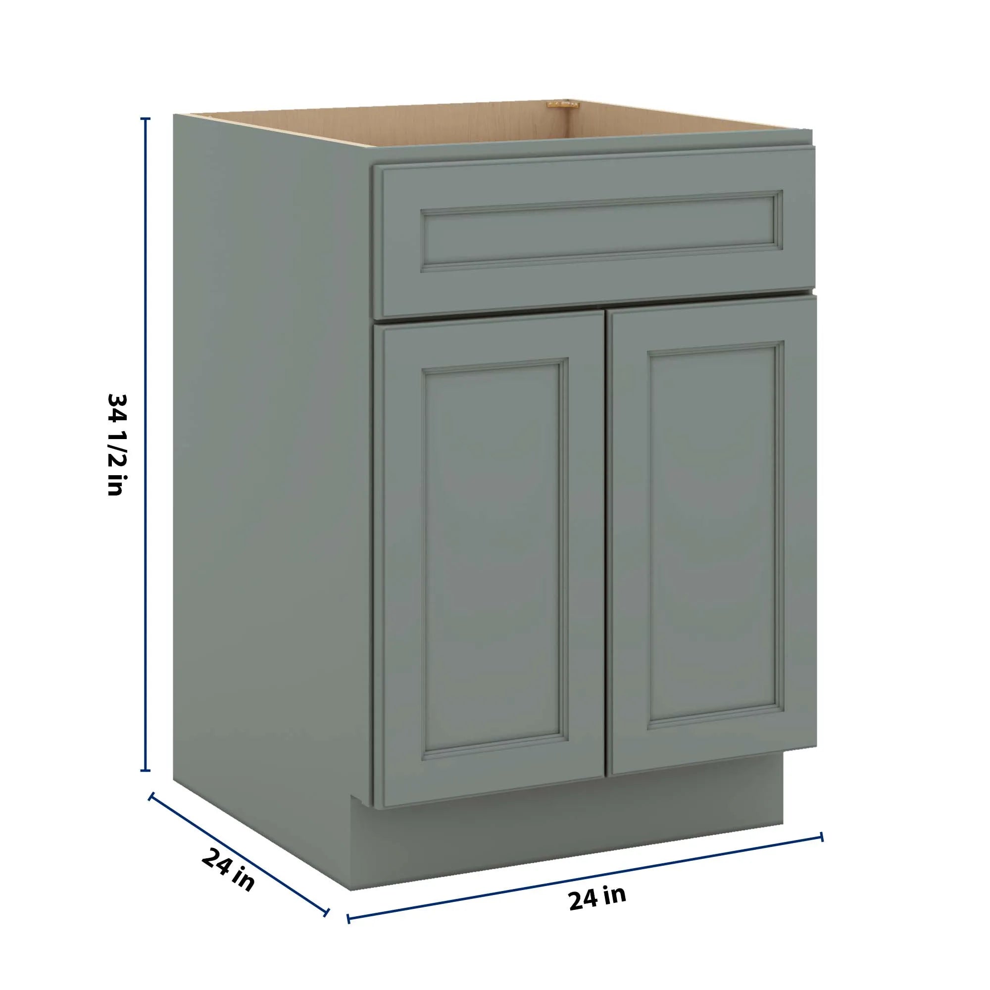 J&K Sage E3 Double Door Standard Base Cab - 24" W