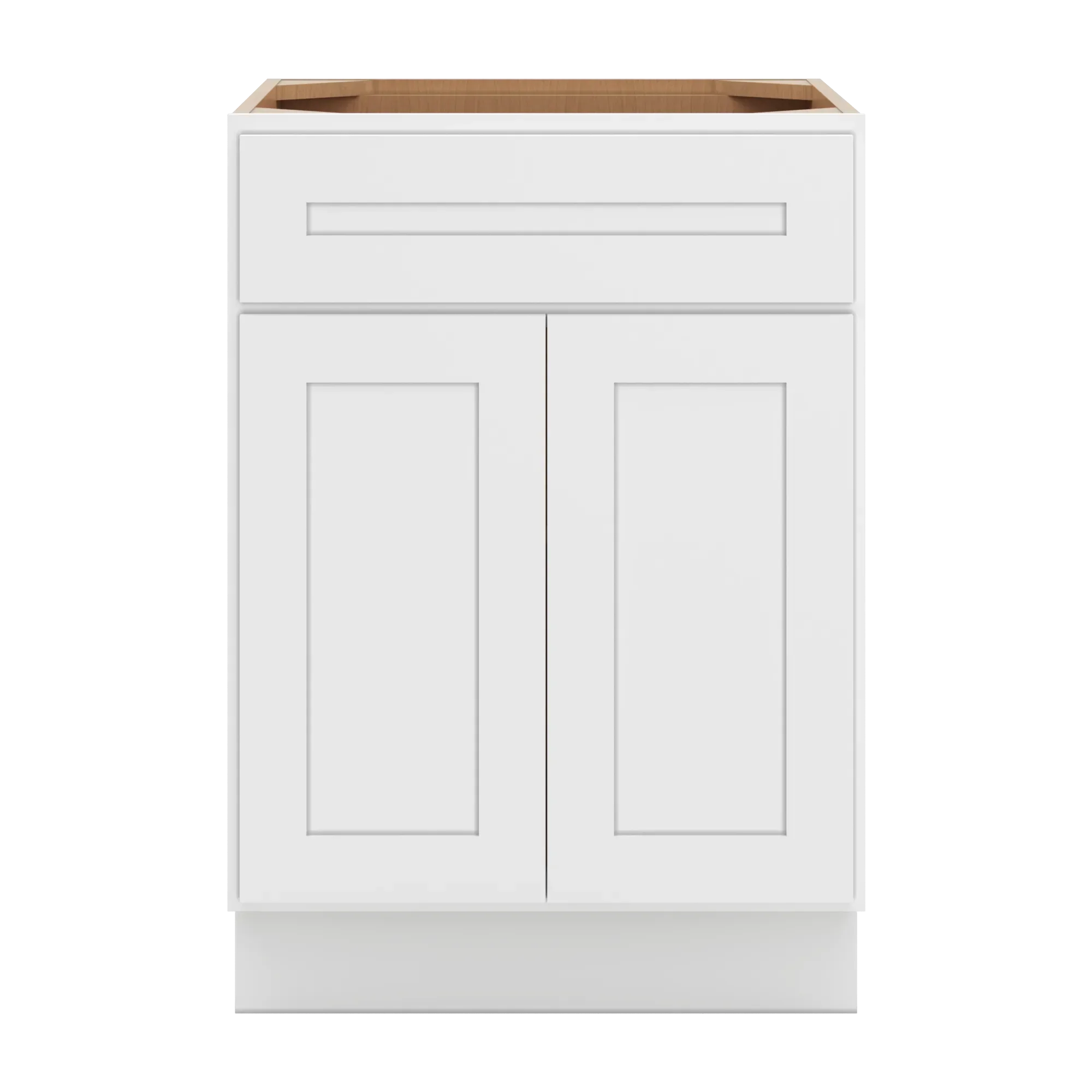 cnc luxor 5 piece white 24 w 1 drawer double door base cabinet
