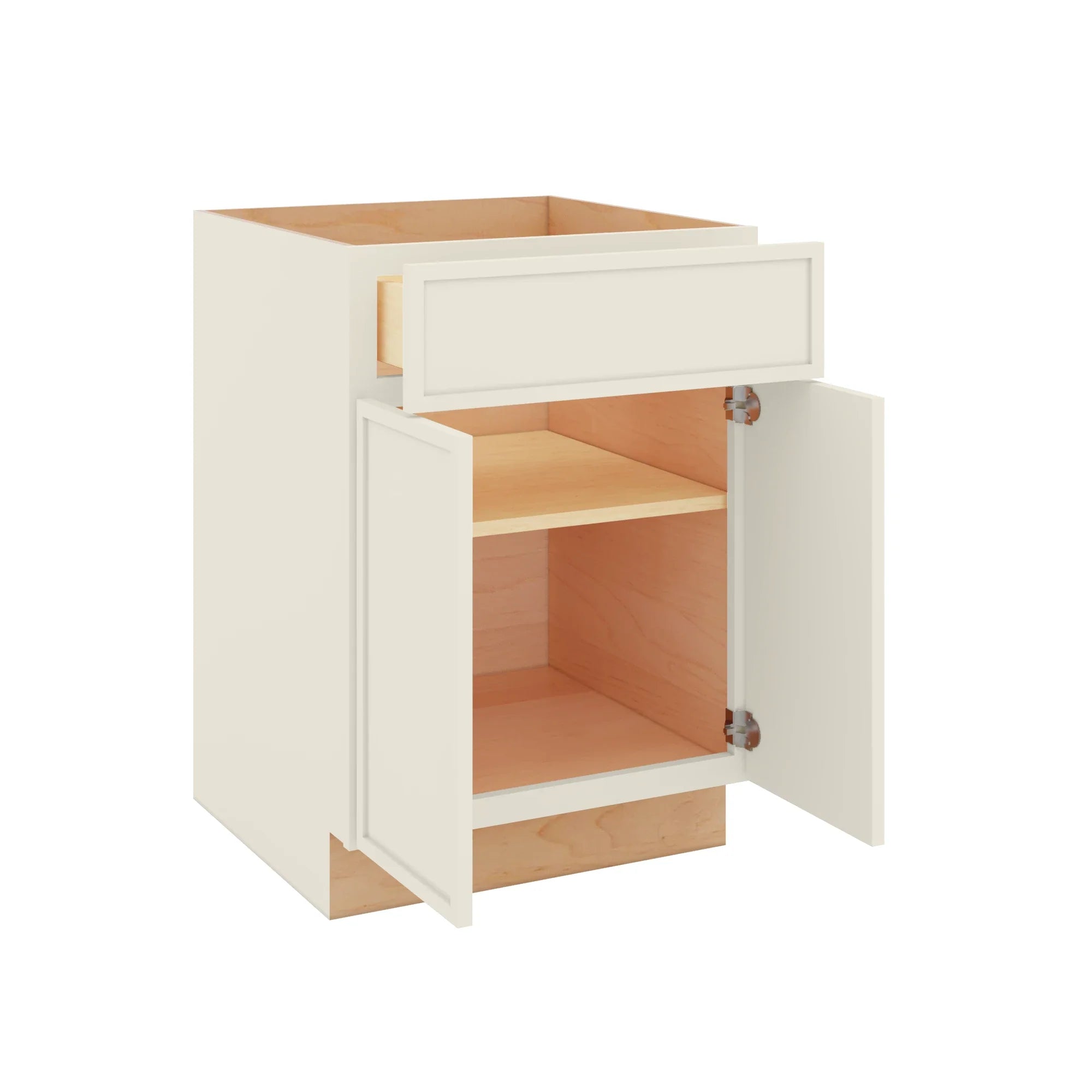 Modernform Cabinet Slim Dove White 24" W X 34 1/2" H X 24" D Double Door Base Cabinet