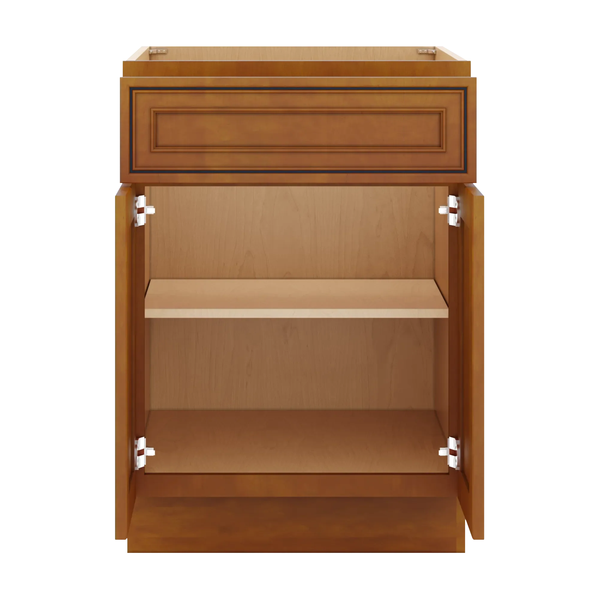j k mocha glazed k10 double door standard base cab 24 w