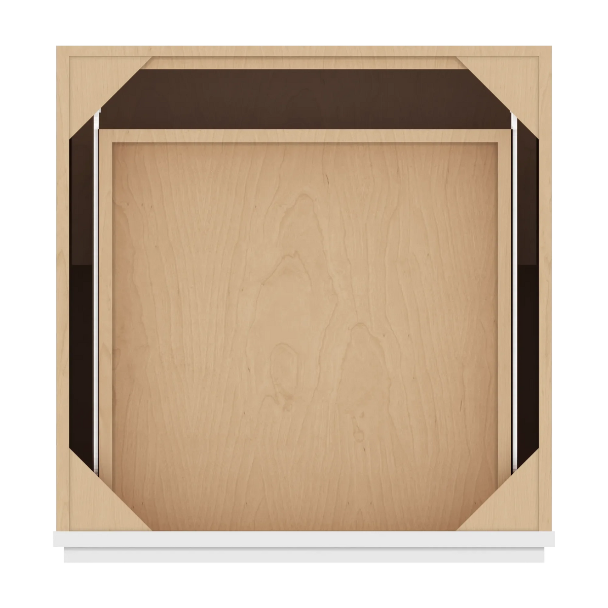 cnc luxor white 24 w 1 drawer double door base cabinet