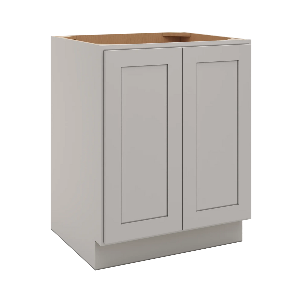 CNC Luxor 5-Piece Misty Grey 27" W Full Height Double Door Base Cabinet