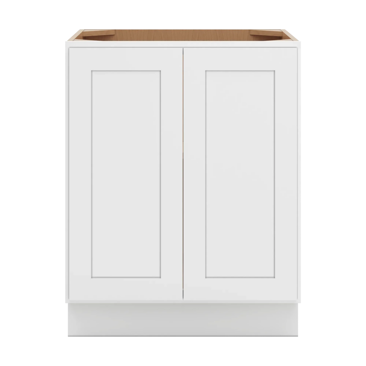 cnc luxor white 27 w full height double door base cabinet