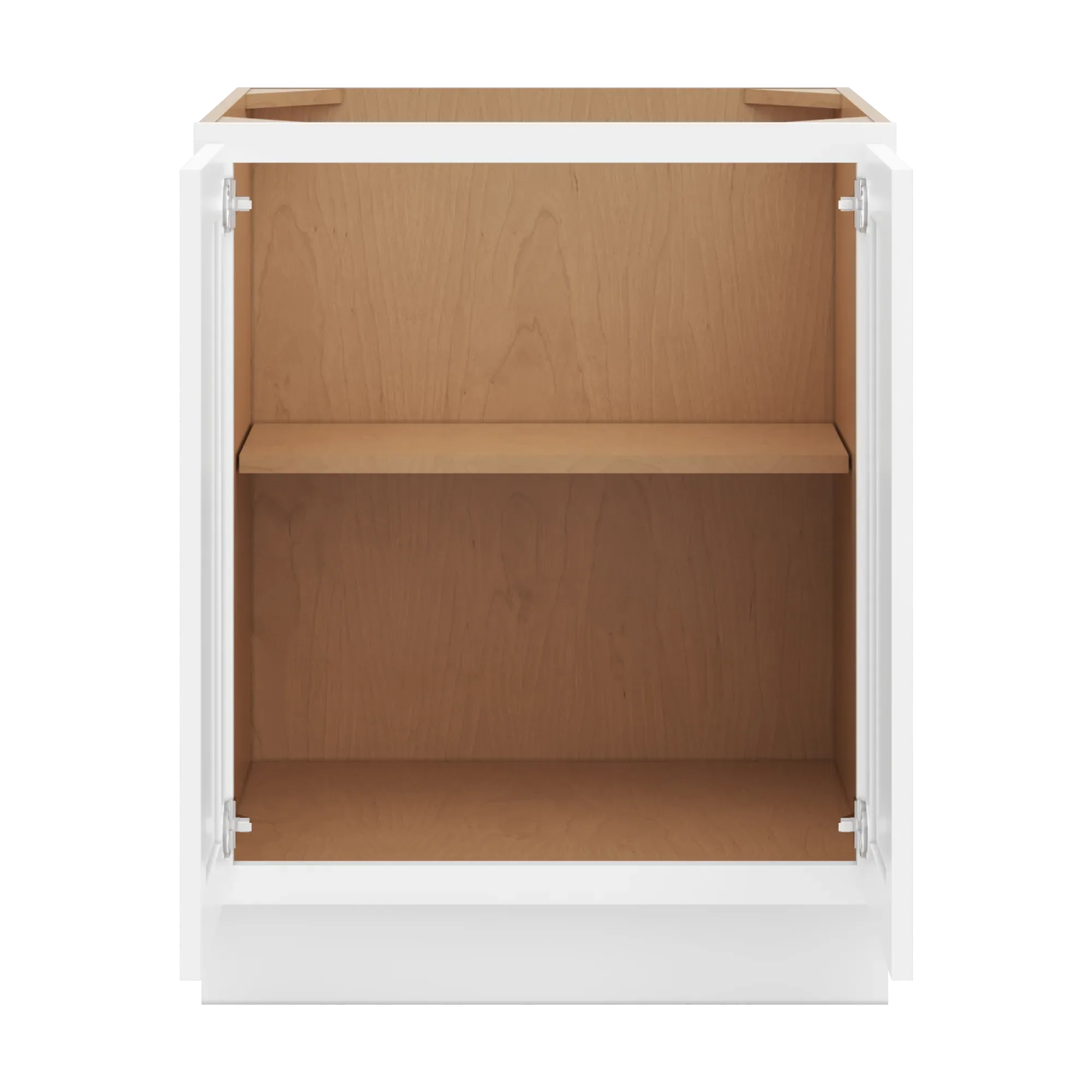 cnc luxor 5 piece white 27 w full height double door base cabinet