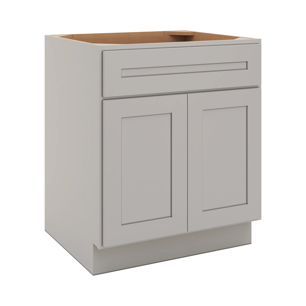 CNC Luxor 5-Piece Misty Grey 27" W X 32 1/2" H Single Drawer Double Door Base Cabinet