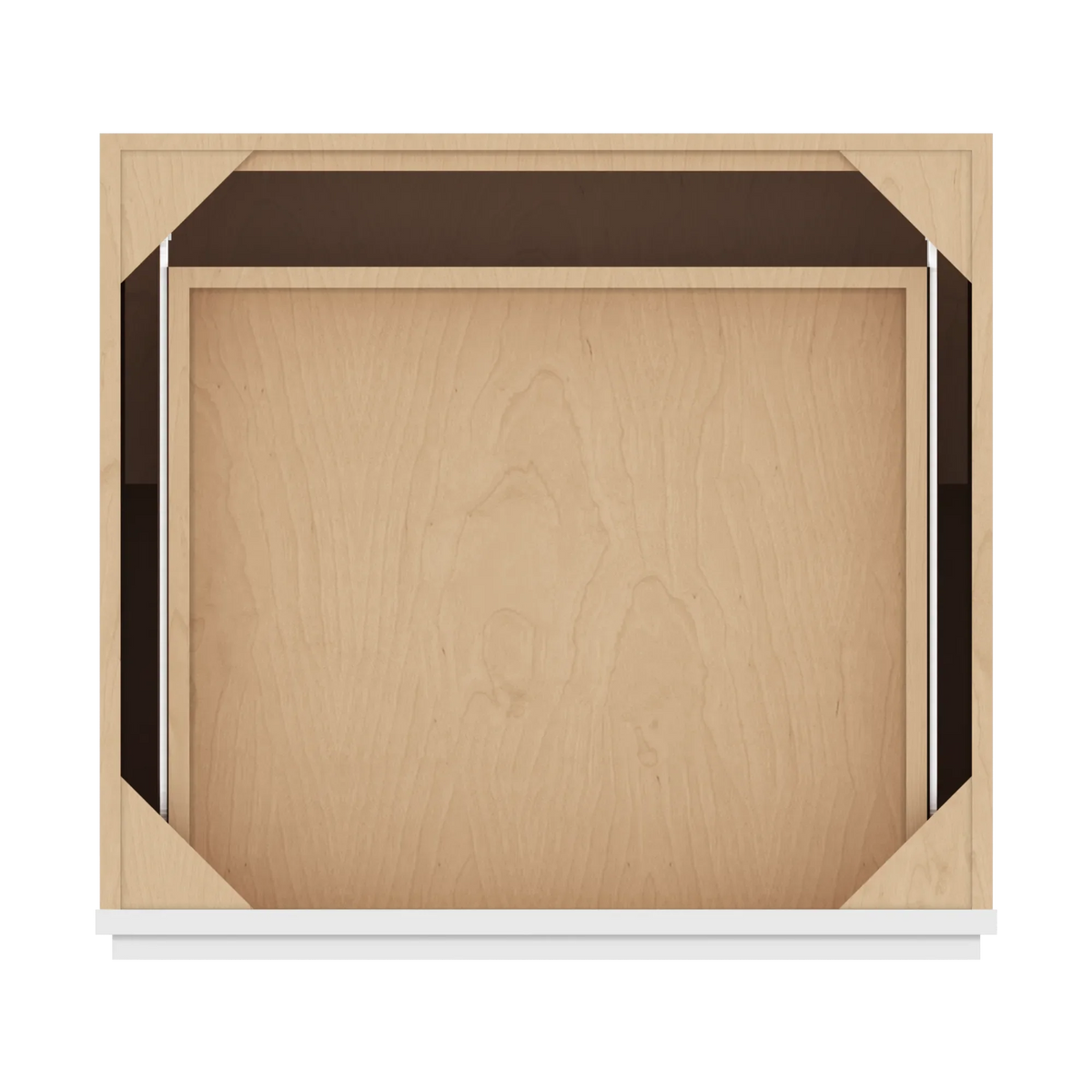 cnc luxor white 27 w x 32 1 2 h single drawer double door base cabinet