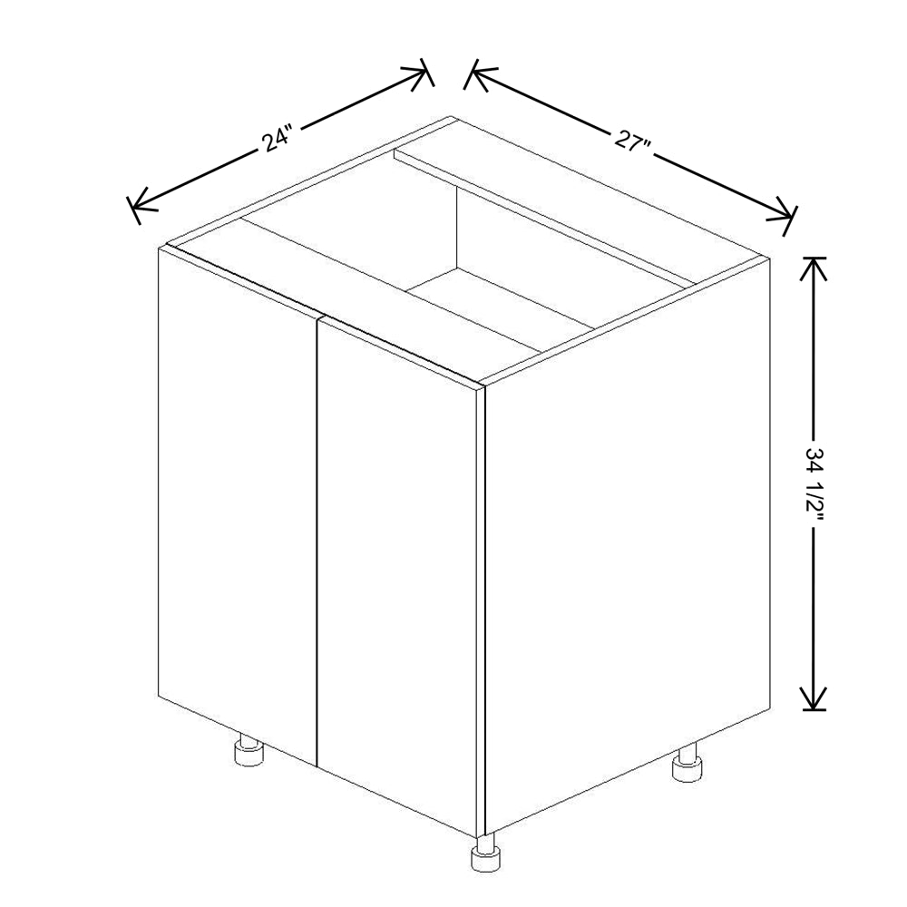 Fabuwood Illume Tuscany Nocce 3  27"W Double Door