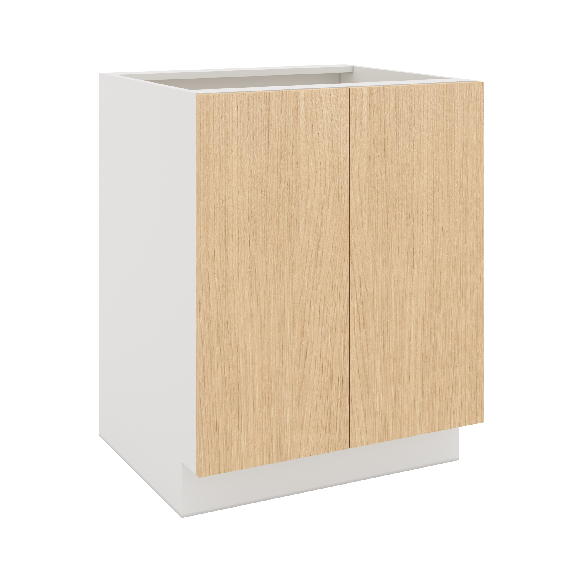 Modernform Cabinet Natural Oak 27" W X 34 1/2" H X 24" D Full Height Double Door Base Cabinet