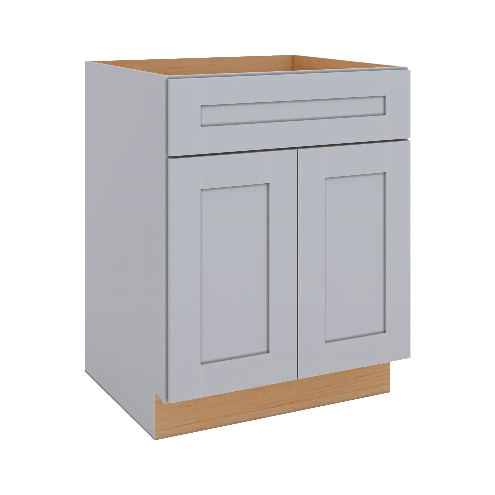 Modernform Cabinet Grey Shaker 27" W X 34 1/2" H X 24" D Double Door Base Cabinet