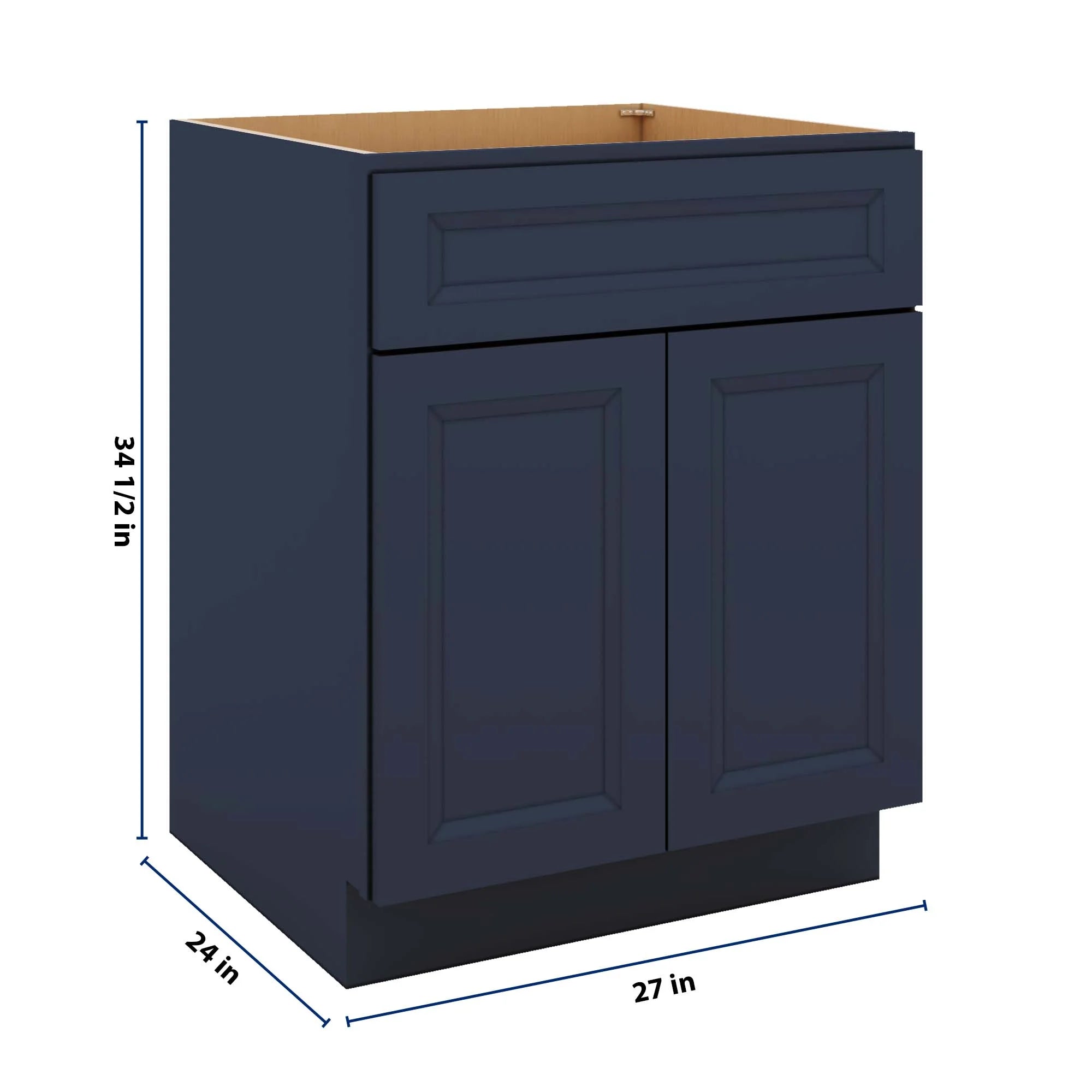J&K Naval B7 Double Door Standard Base Cabinet - 27" W