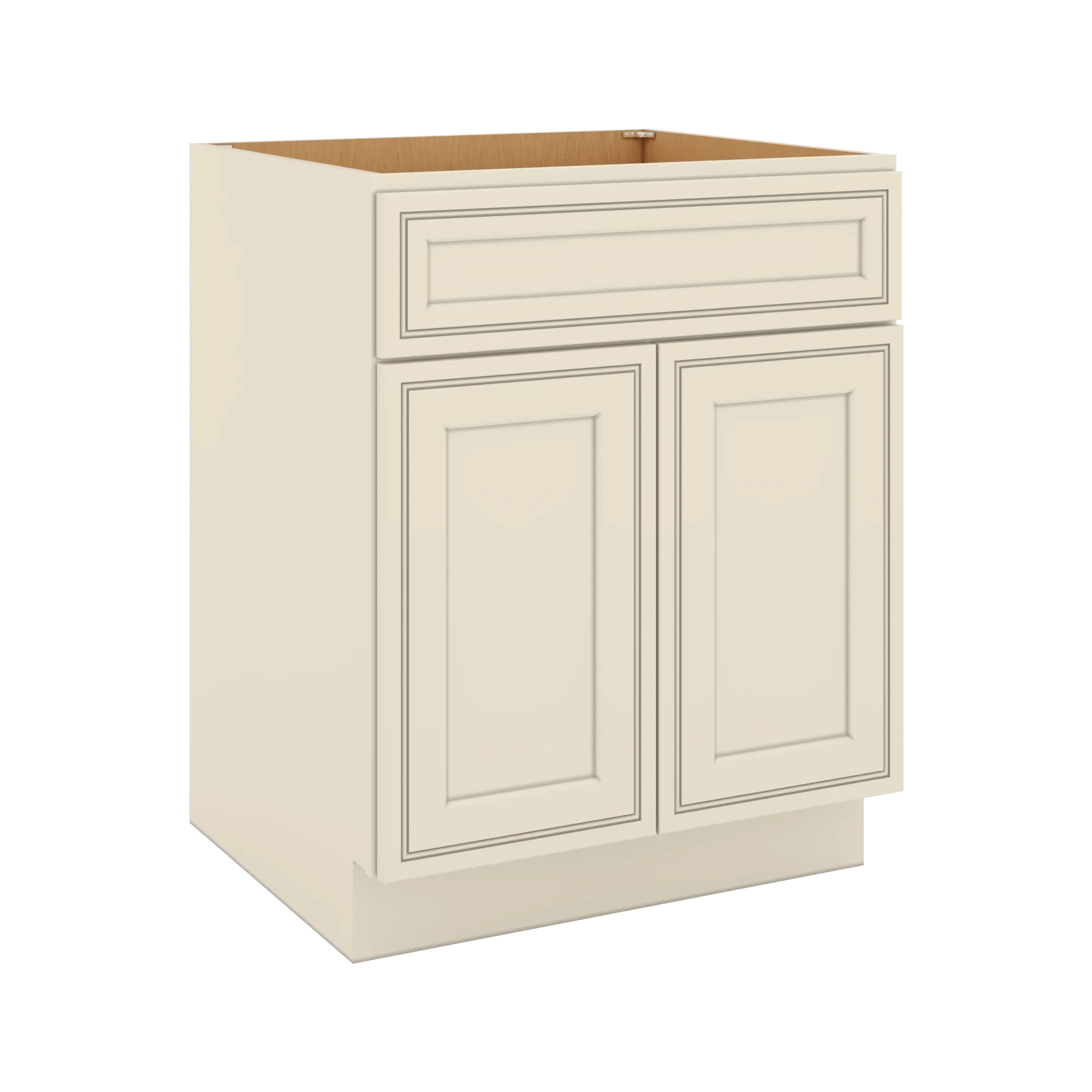 J&K Pearl Glazed H9 Double Door Standard Base Cabinet - 27" W