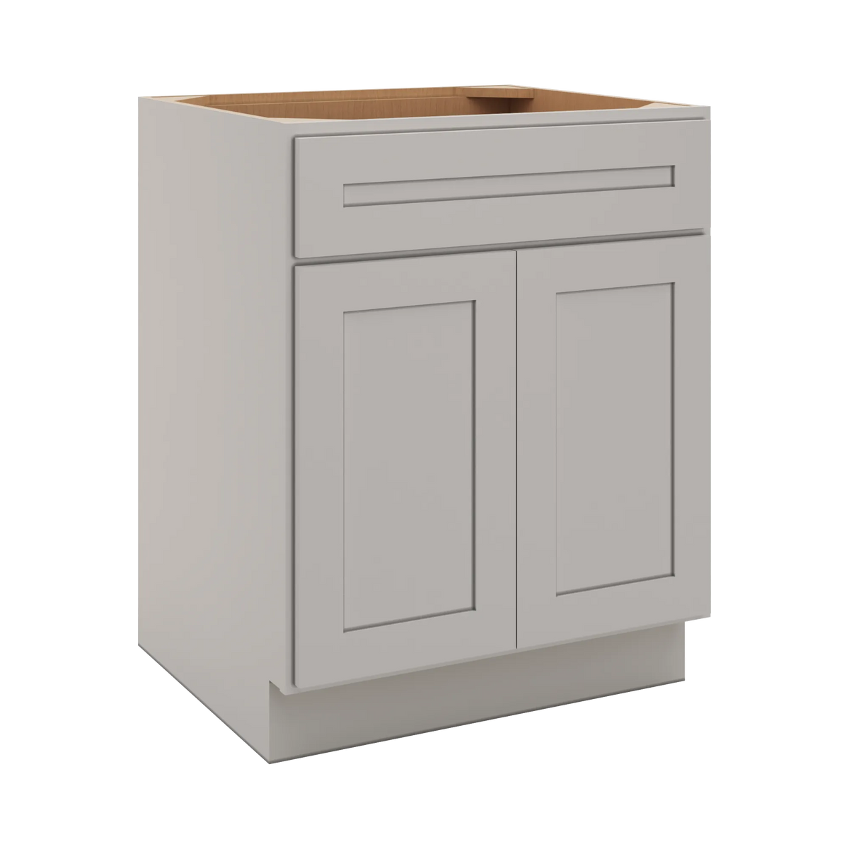 CNC Luxor 5-Piece Misty Grey 27" W 1 Drawer Double Door Base Cabinet