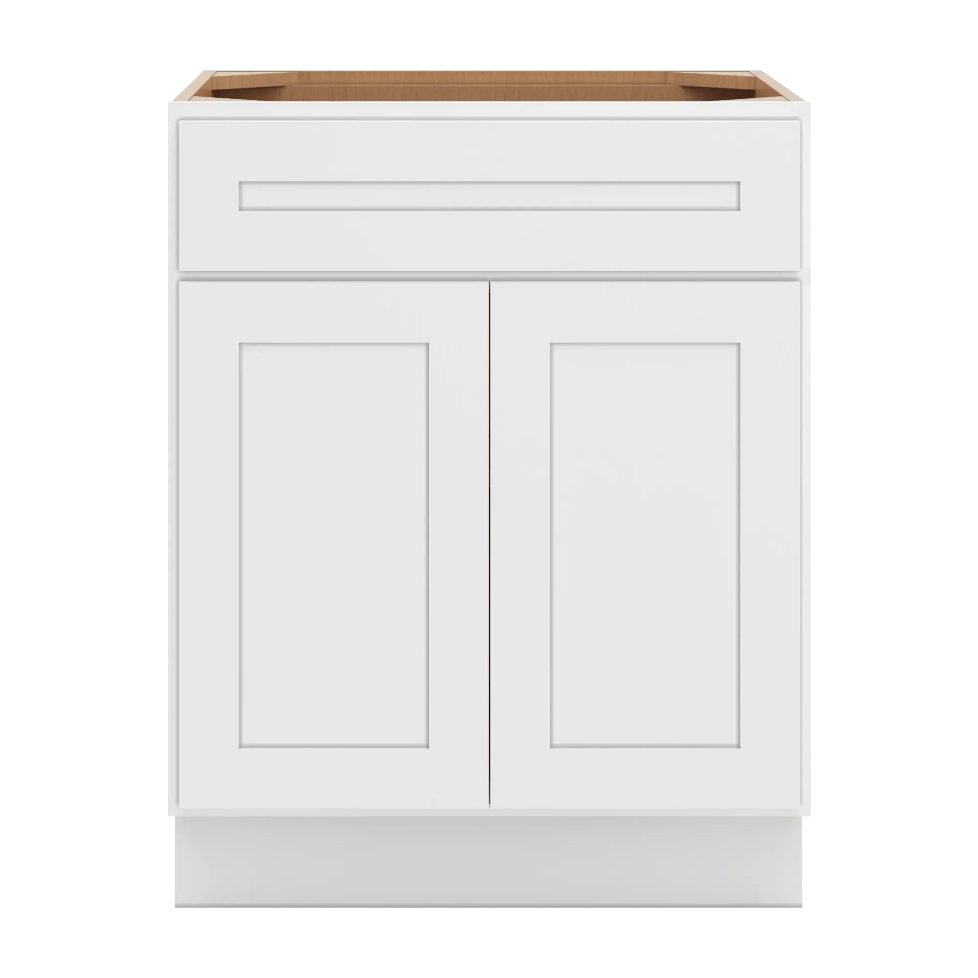 cnc luxor 5 piece white 27 w 1 drawer double door base cabinet
