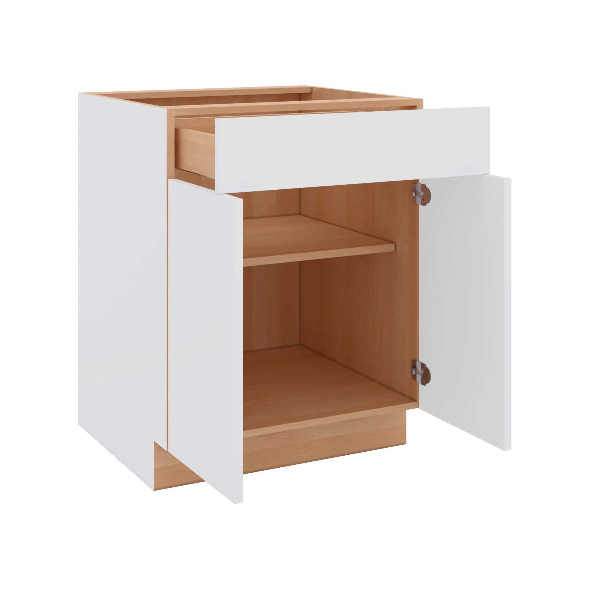 Modernform Cabinet Matte White 27" W X 34 1/2" H X 24" D Double Door Base Cabinet