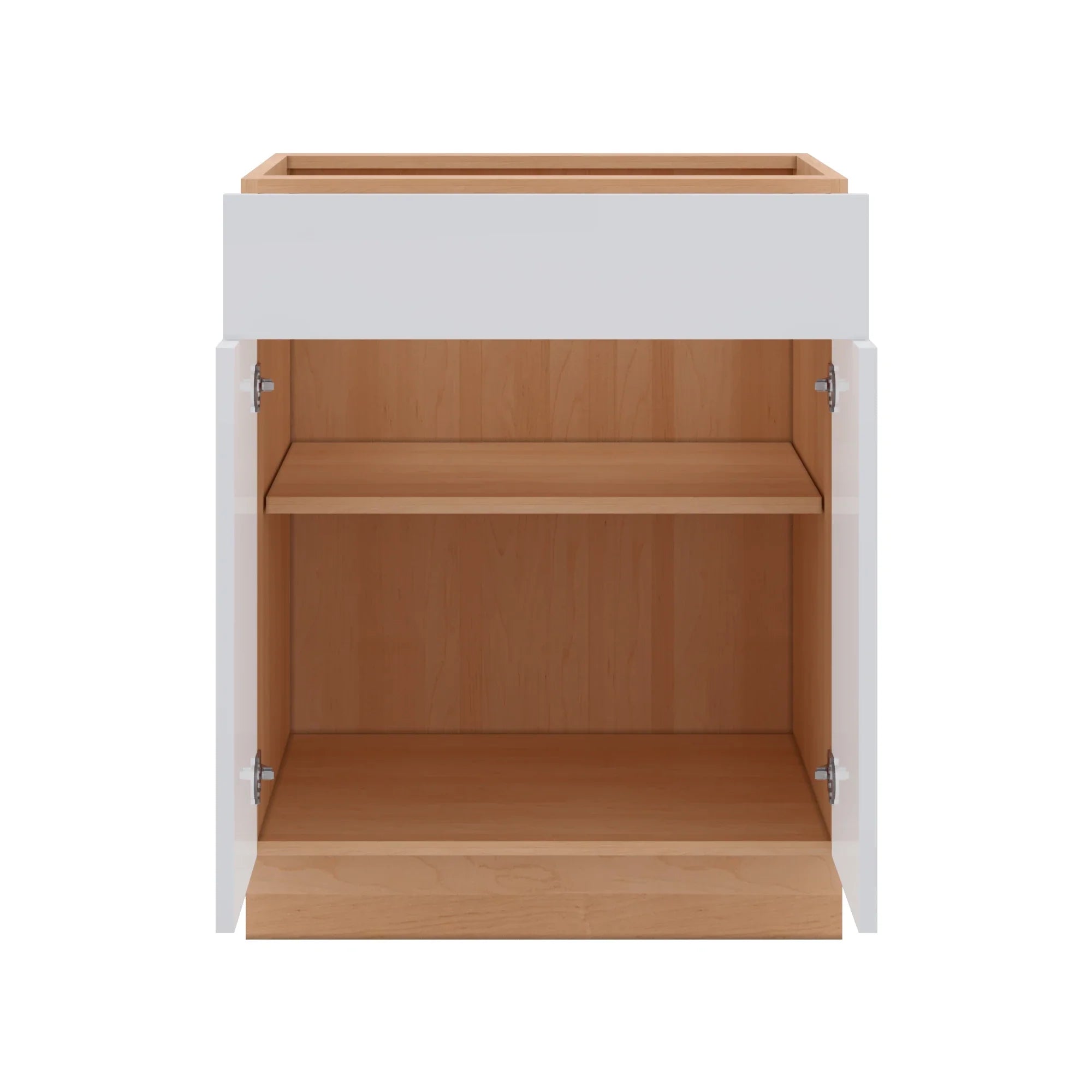 Modernform Cabinet Gloss White 27" W X 34 1/2" H X 24" D Double Door Base Cabinet