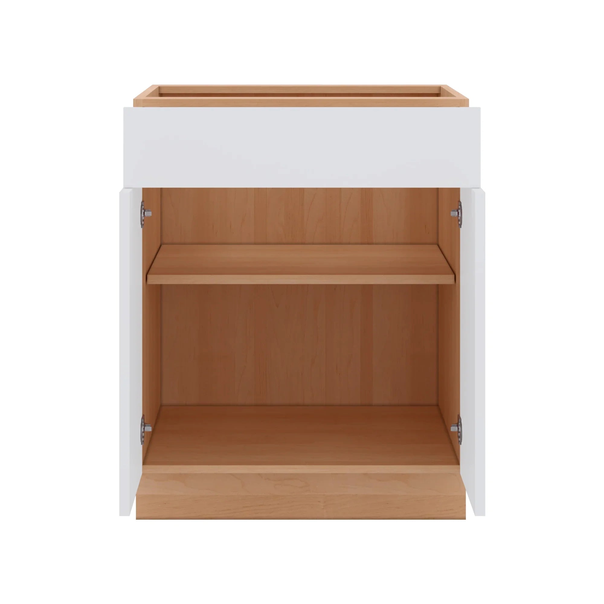 Modernform Cabinet Matte White 27" W X 34 1/2" H X 24" D Double Door Base Cabinet