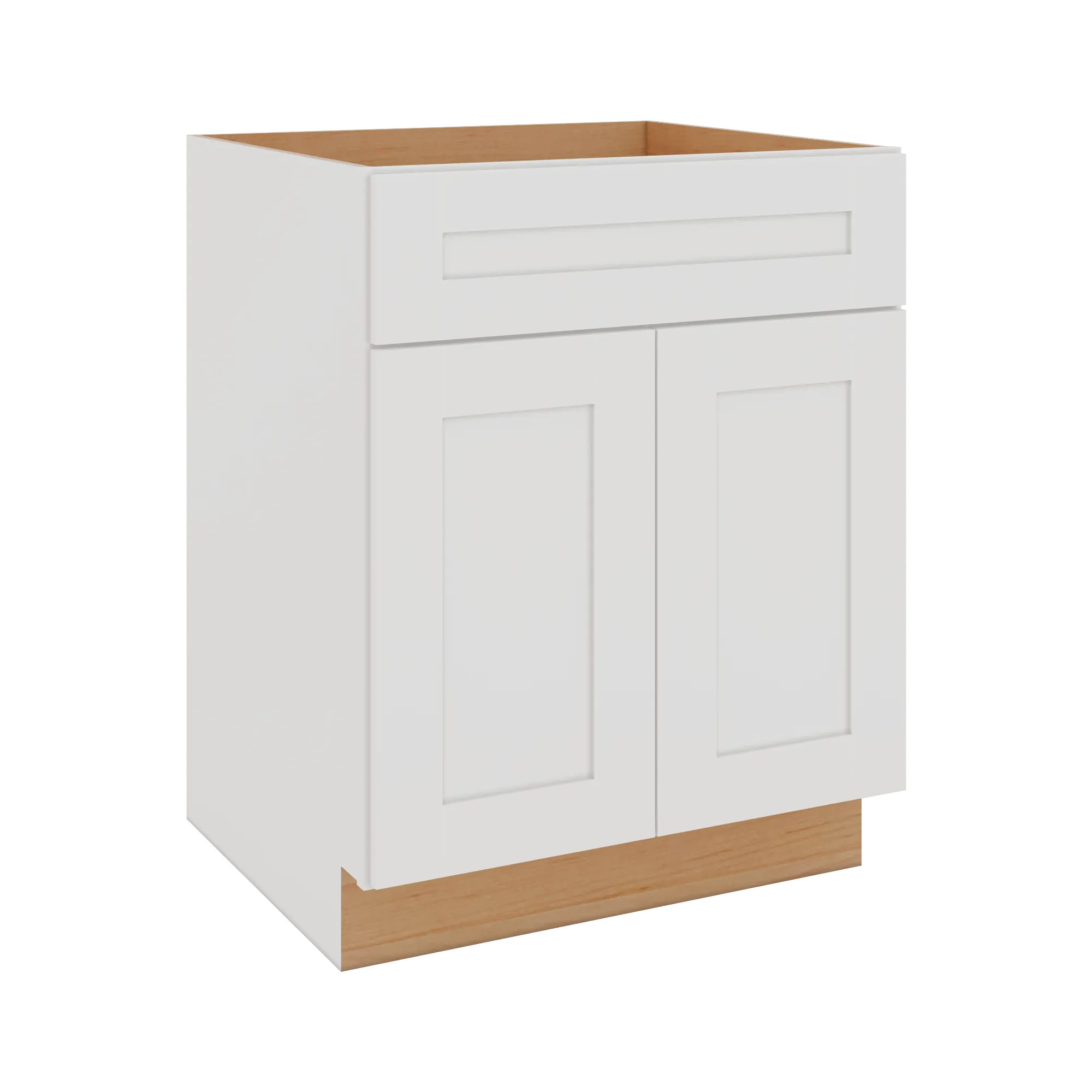 Modernform Cabinet White Shaker 27" W X 34 1/2" H X 24" D Double Door Base Cabinet