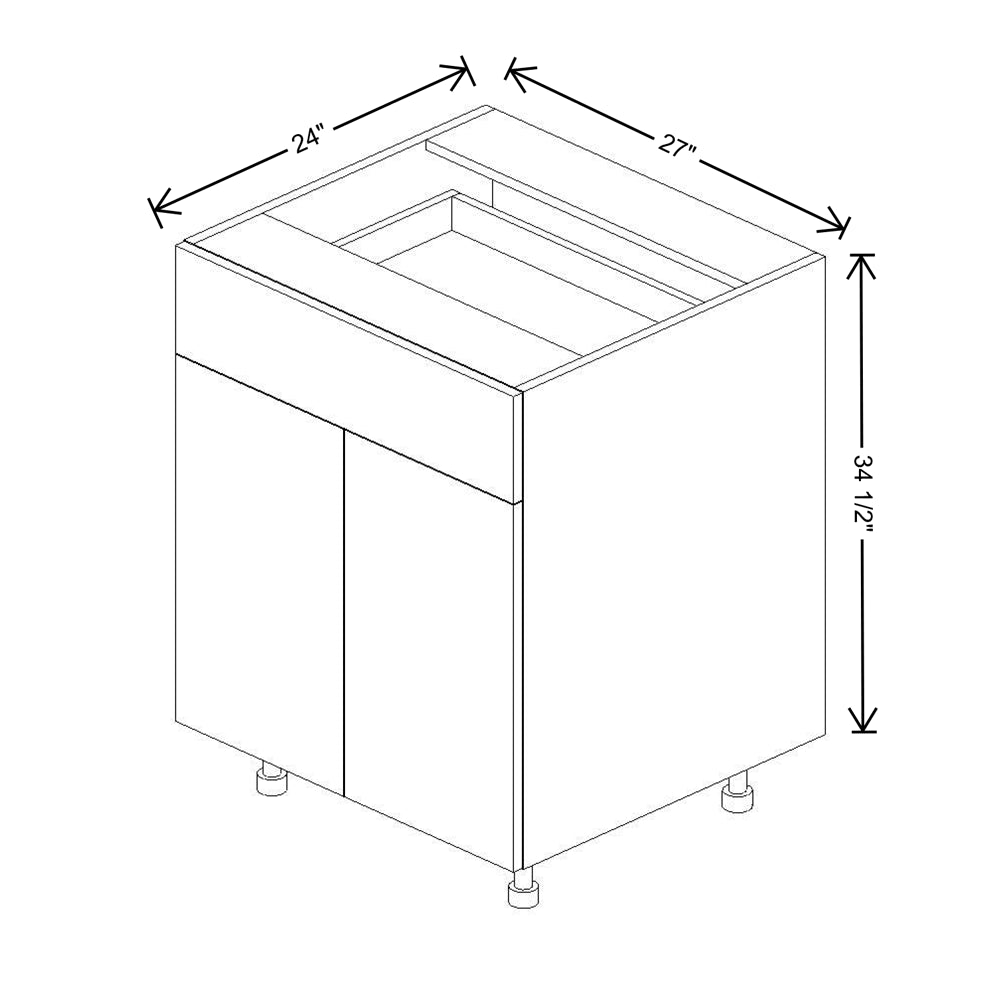 Fabuwood Illume Tuscany Olmo 3 27"W Double Door
