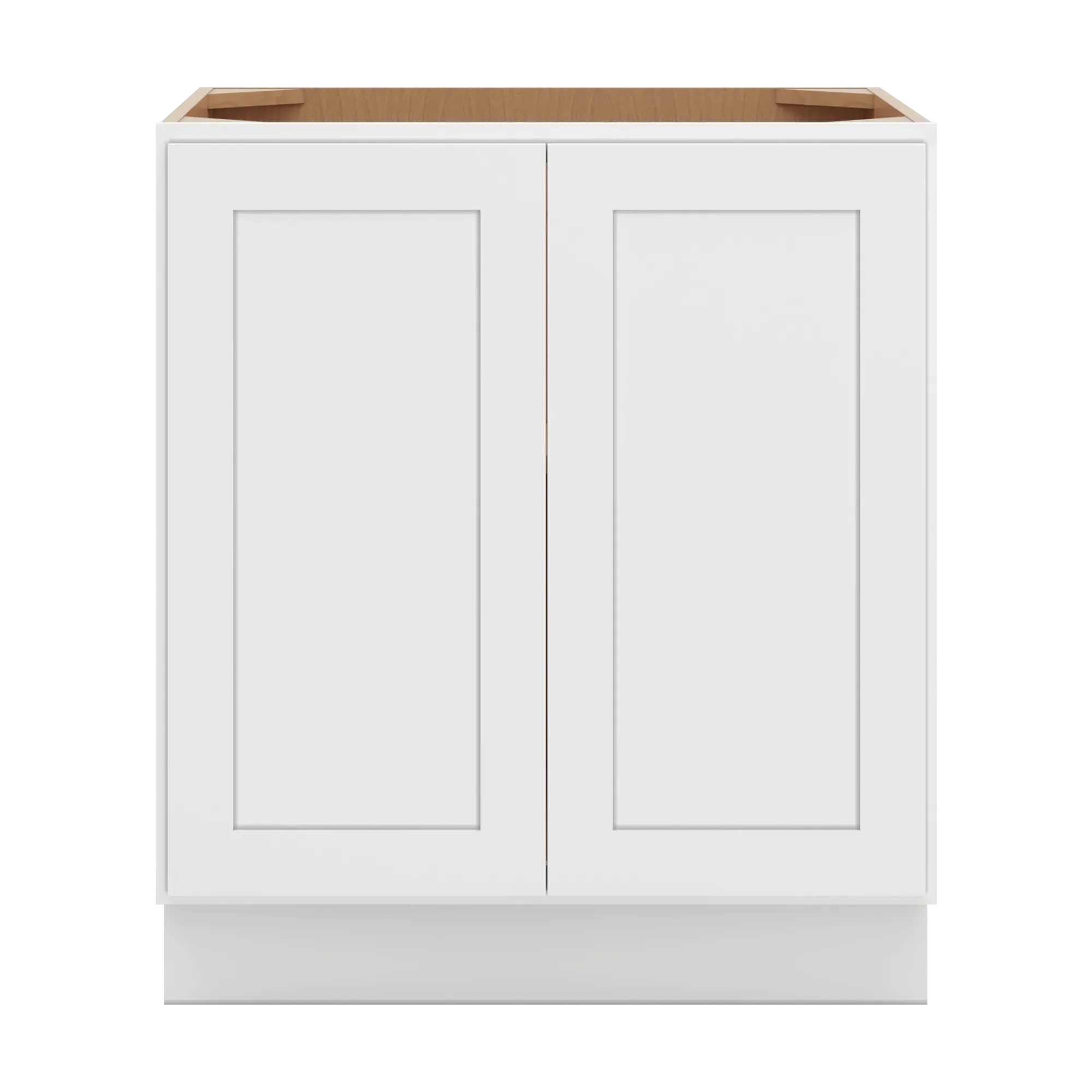 cnc luxor 5 piece white 30 w full height double door base cabinet
