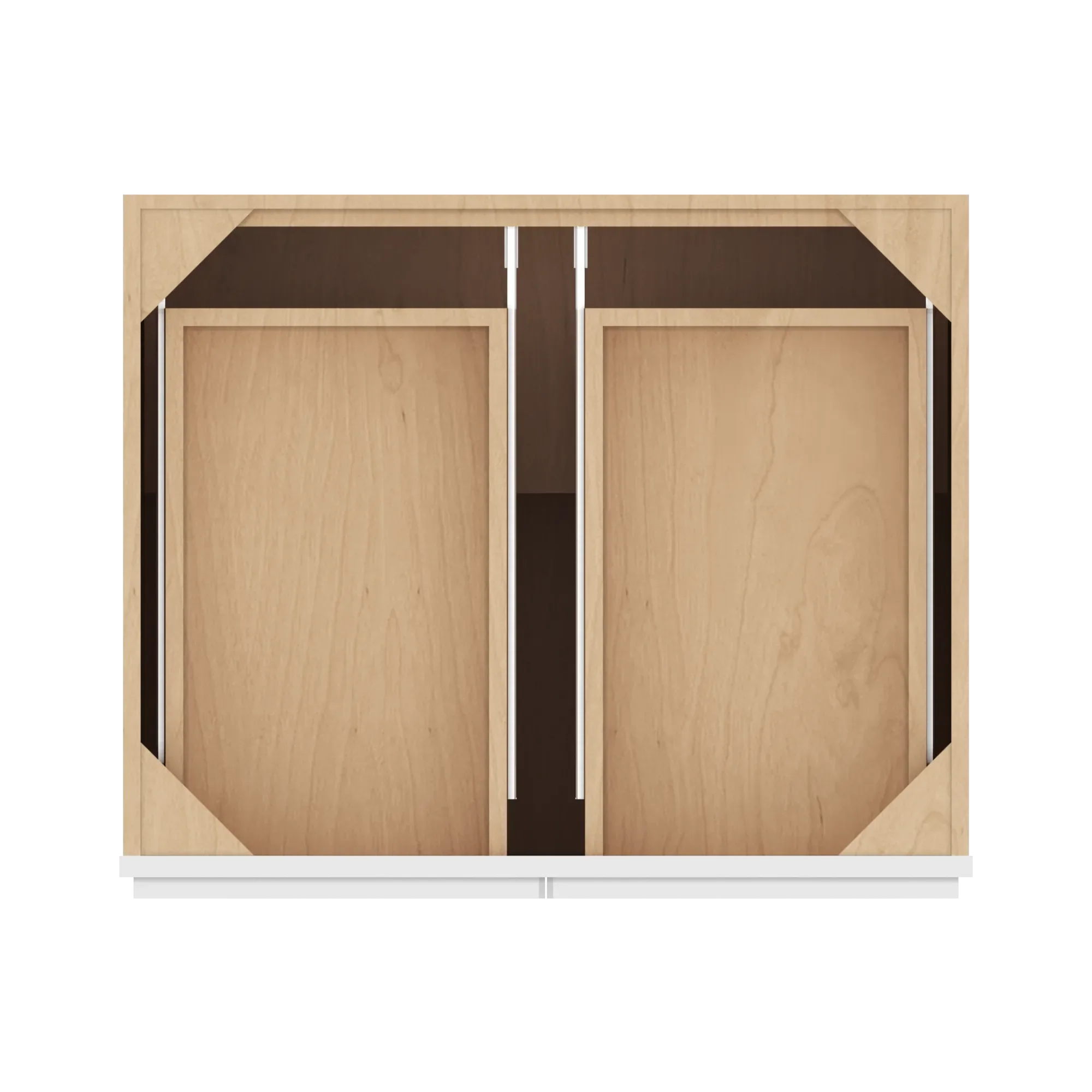 cnc luxor 5 piece white 30 w 2 drawer double door base cabinet