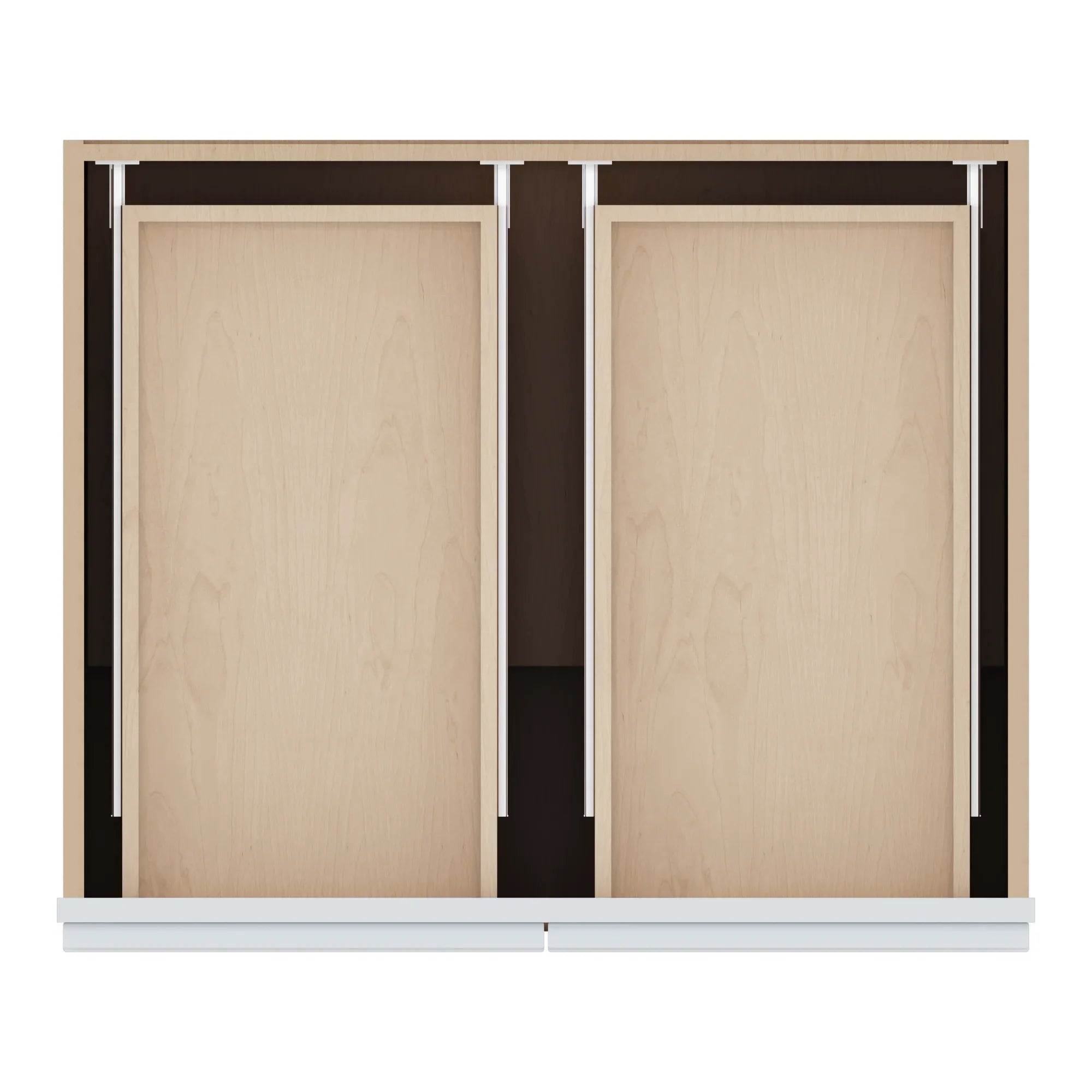 J&K White Shaker S8 Double Door Standard Base Cabinet 30" W