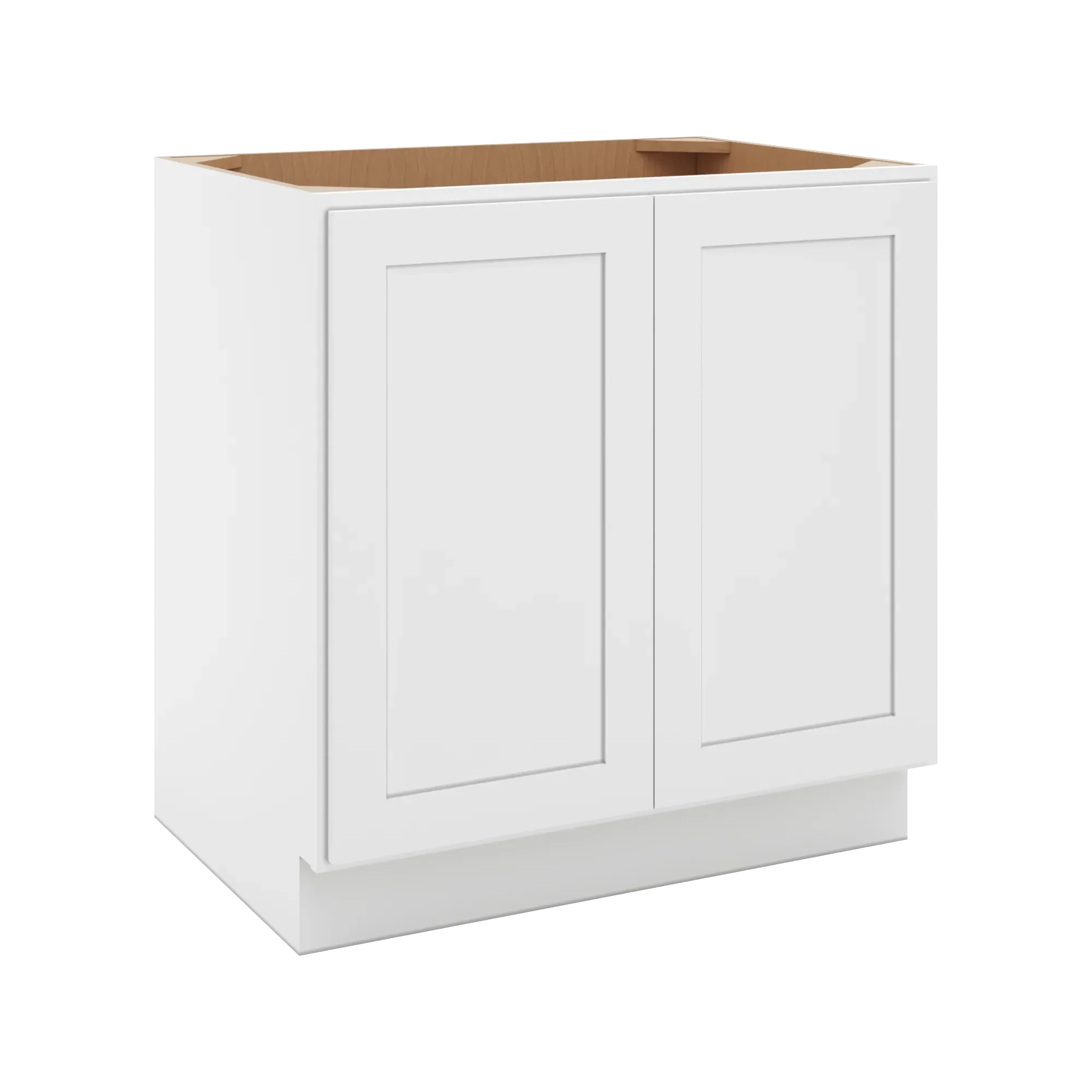 cnc luxor 5 piece white 33 w full height double door base cabinet