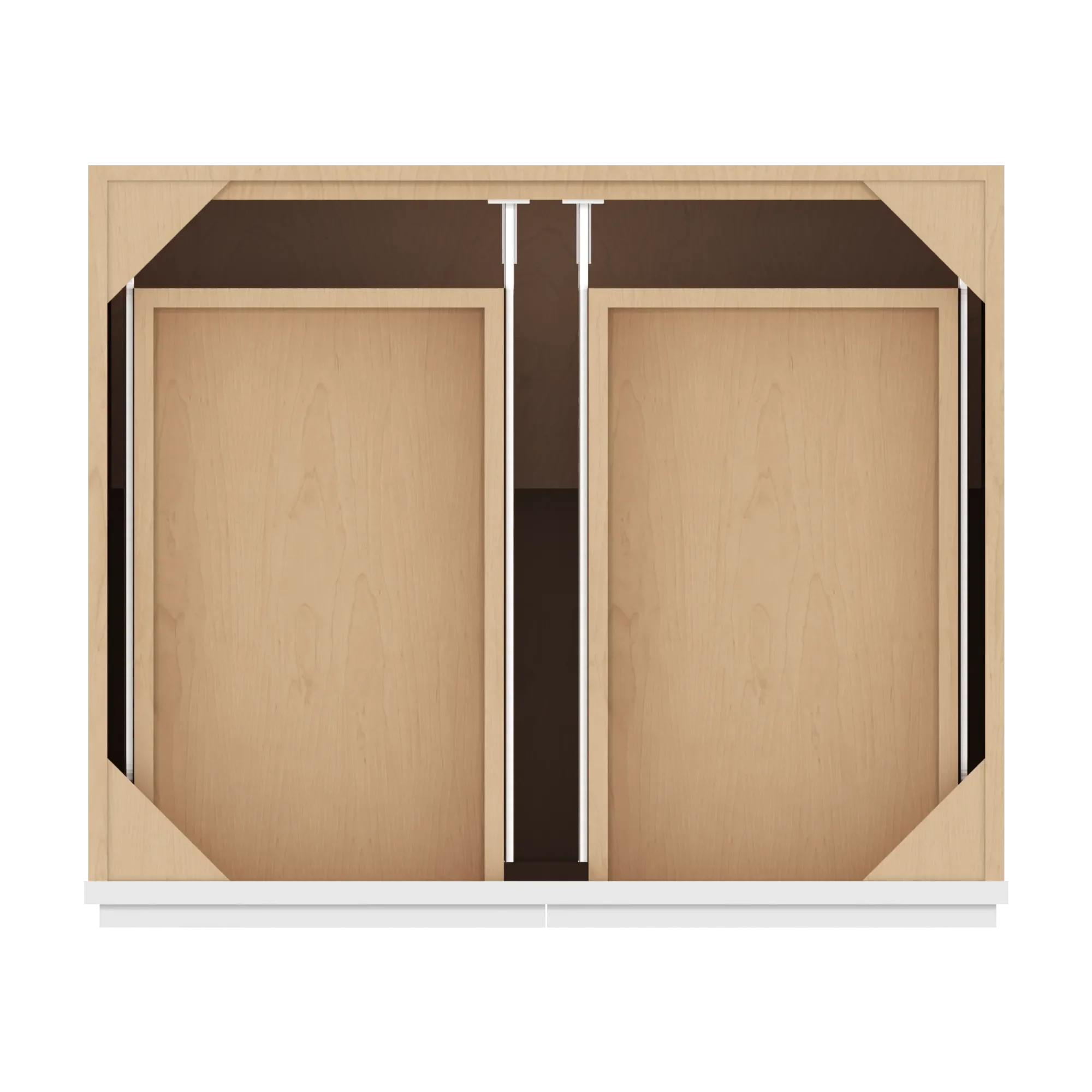 cnc luxor 5 piece white 33 w 2 drawer double door base cabinet w 1 pullout shelf