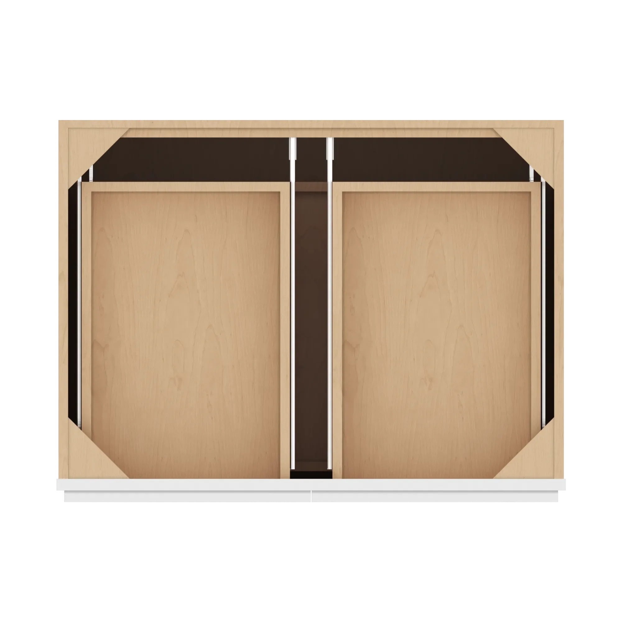 cnc luxor 5 piece white 33 w 2 drawer double door base cabinet w 2 pullout shelf