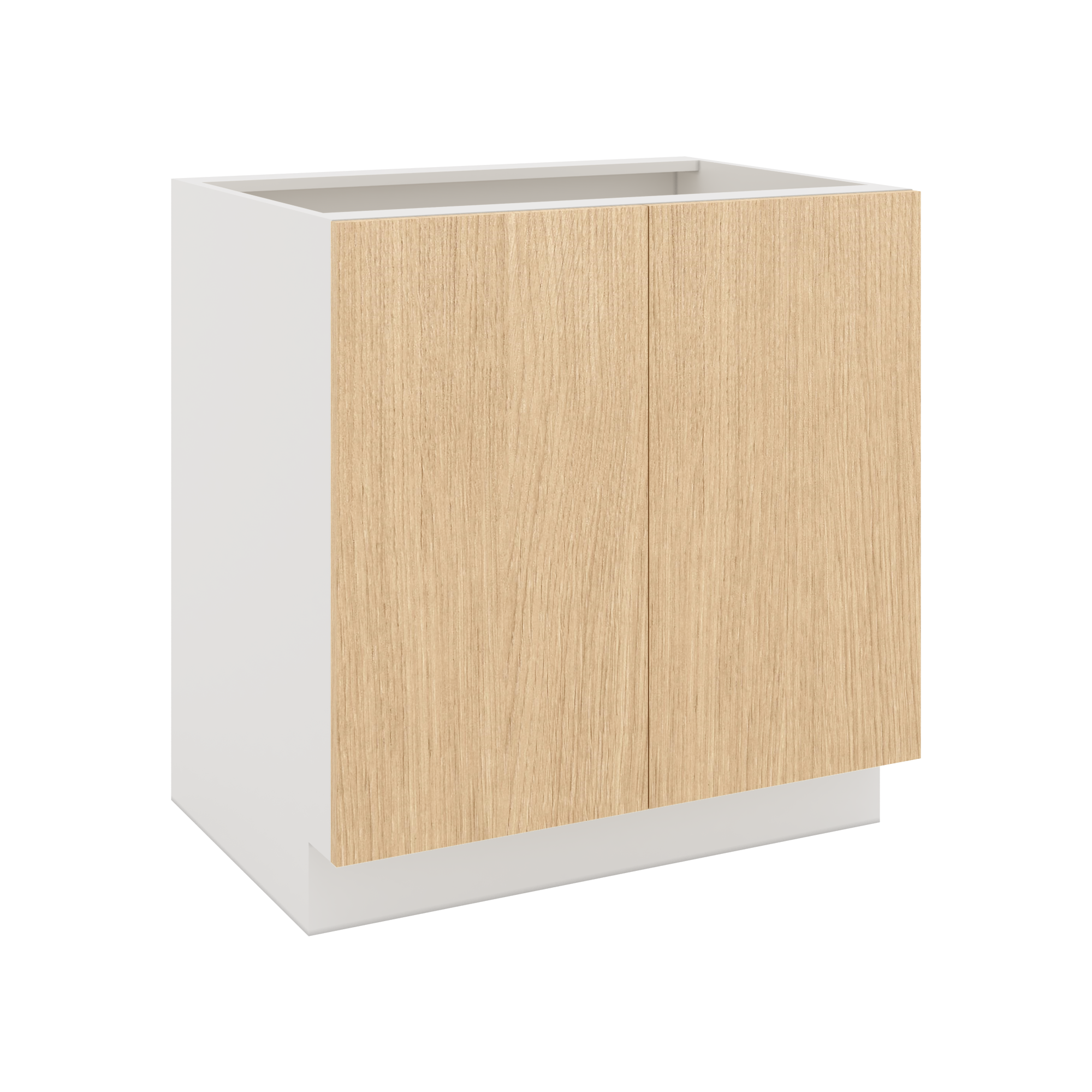 Modernform Cabinet Natural Oak 33" W X 34 1/2" H X 24" D Full Height Double Door Base Cabinet
