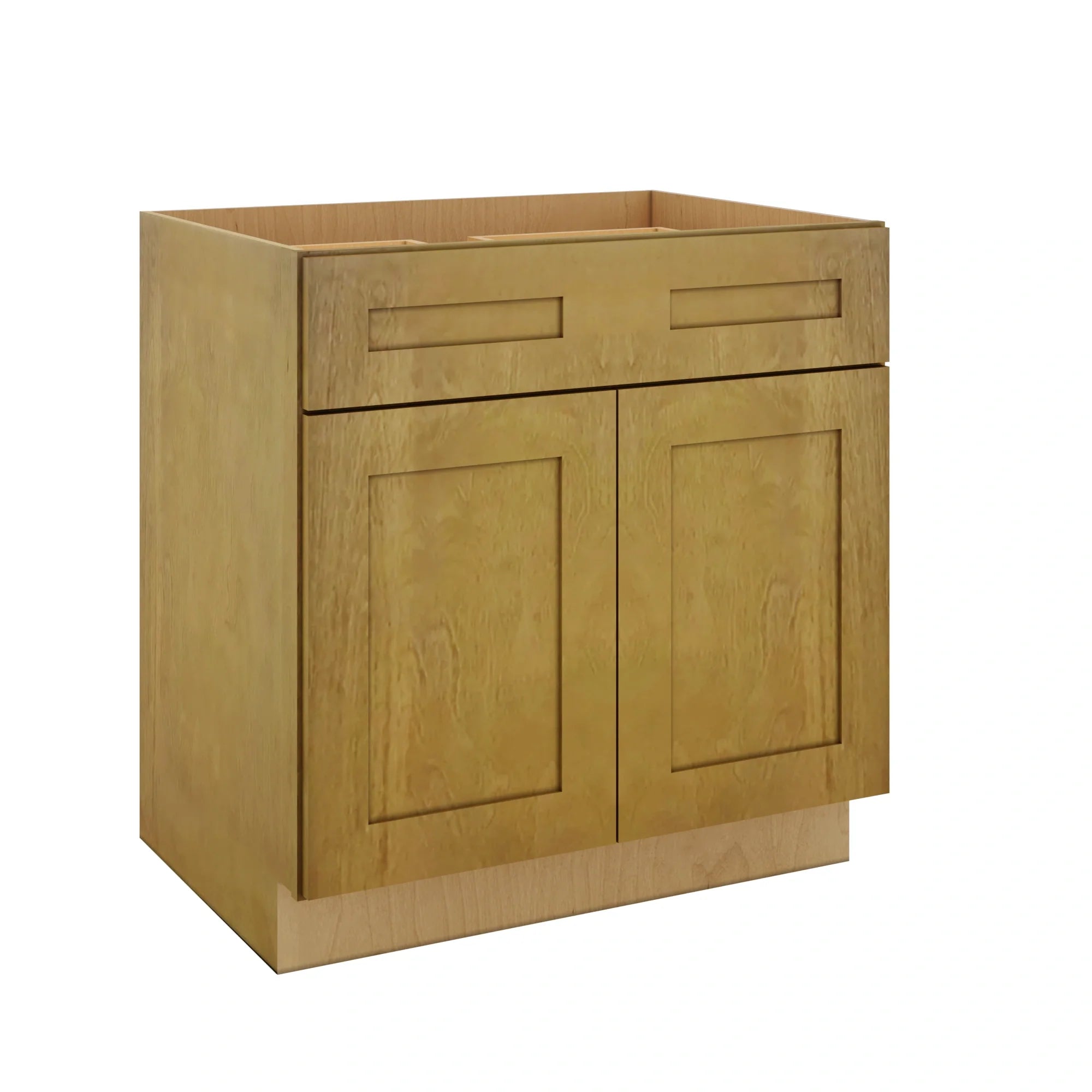 Modernform Cabinet Natural Shaker 33" W X 34 1/2" H X 24" D Double Door Base Cabinet