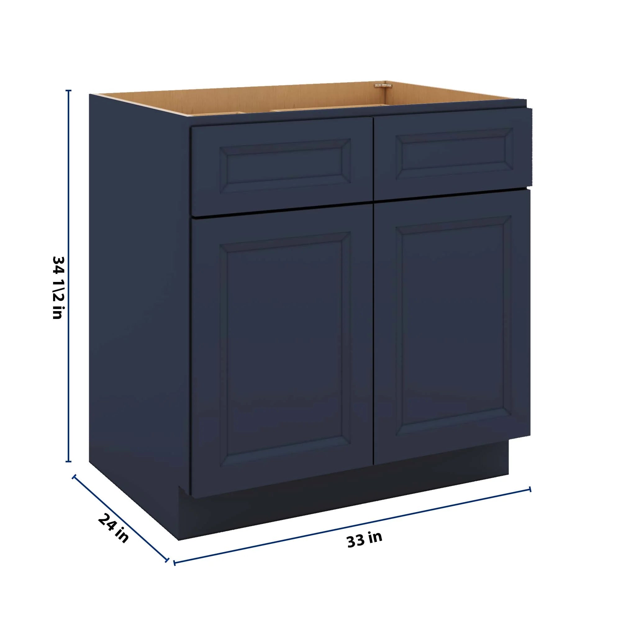 J&K Naval B7 Double Door Standard Base Cabinet - 33" W