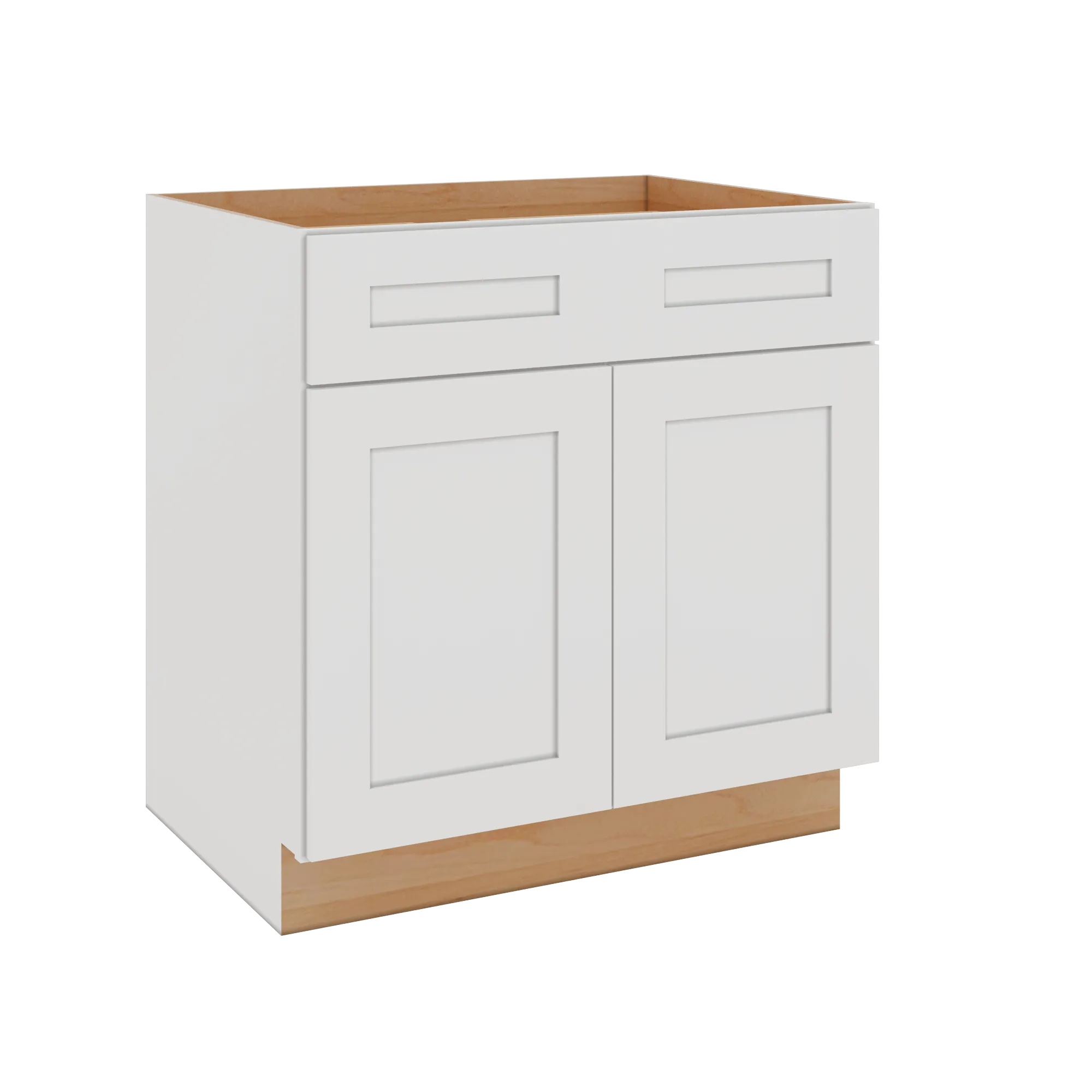 Modernform Cabinet White Shaker 33" W X 34 1/2" H X 24" D Double Door Base Cabinet