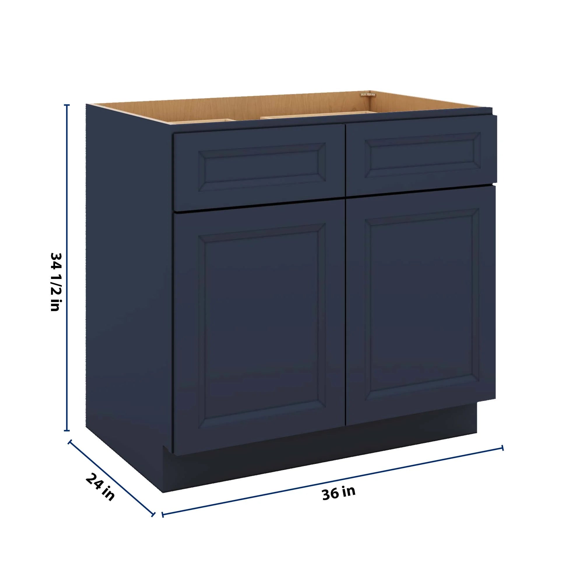 J&K Naval B7 Double Door Standard Base Cabinet - 36" W