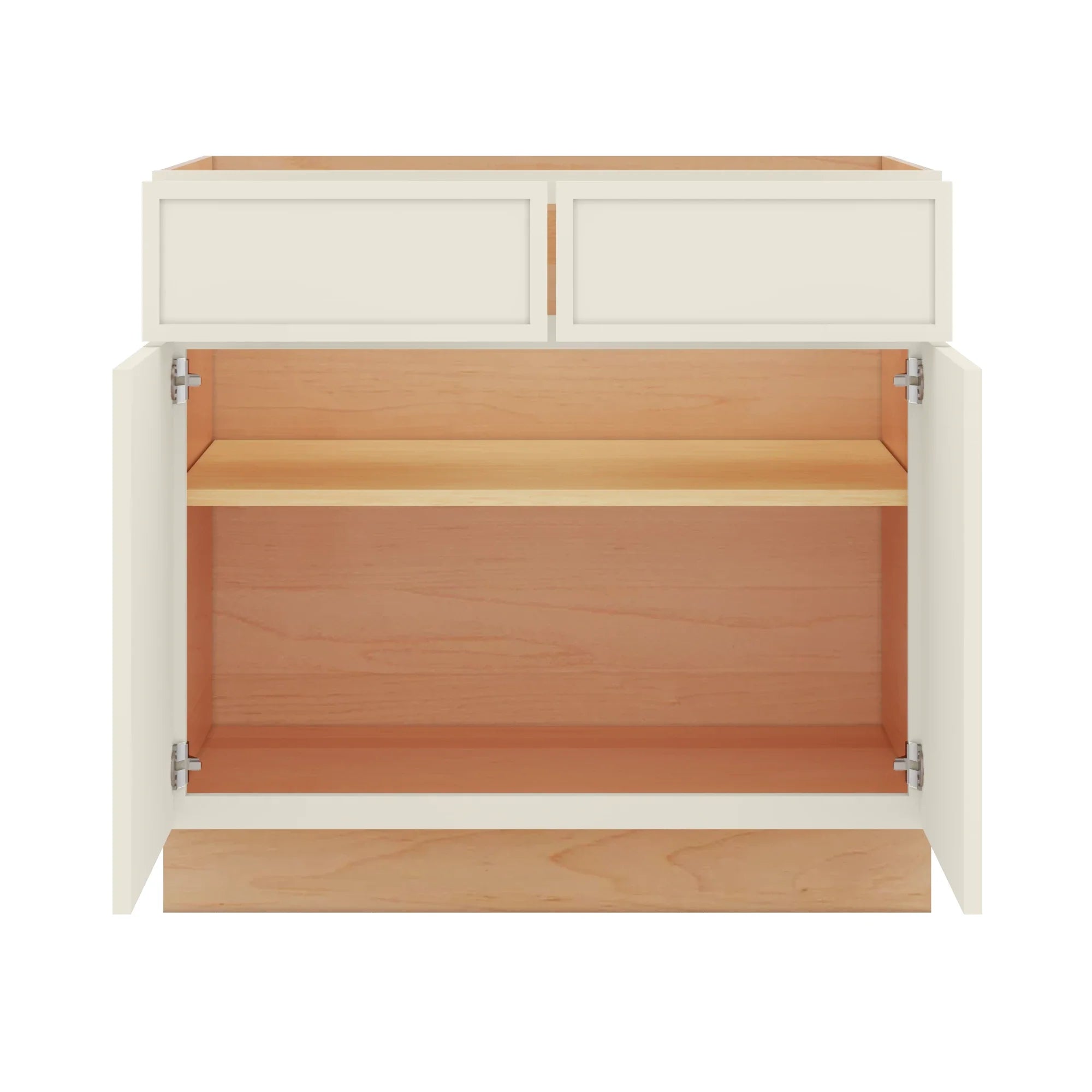 Modernform Cabinet Slim Dove White 36" W X 34 1/2" H X 24" D Double Door Base Cabinet