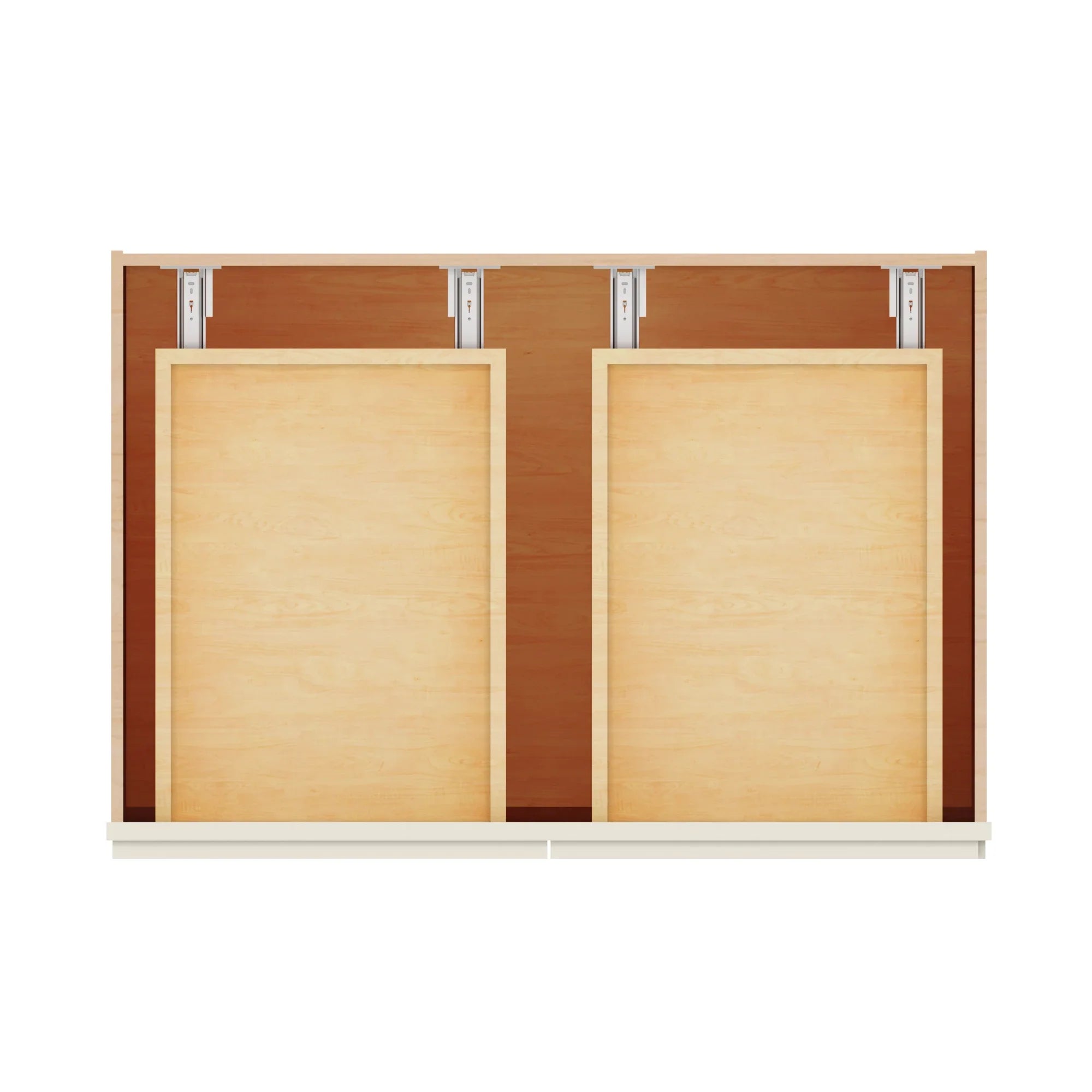 Modernform Cabinet Slim Dove White 36" W X 34 1/2" H X 24" D Double Door Base Cabinet