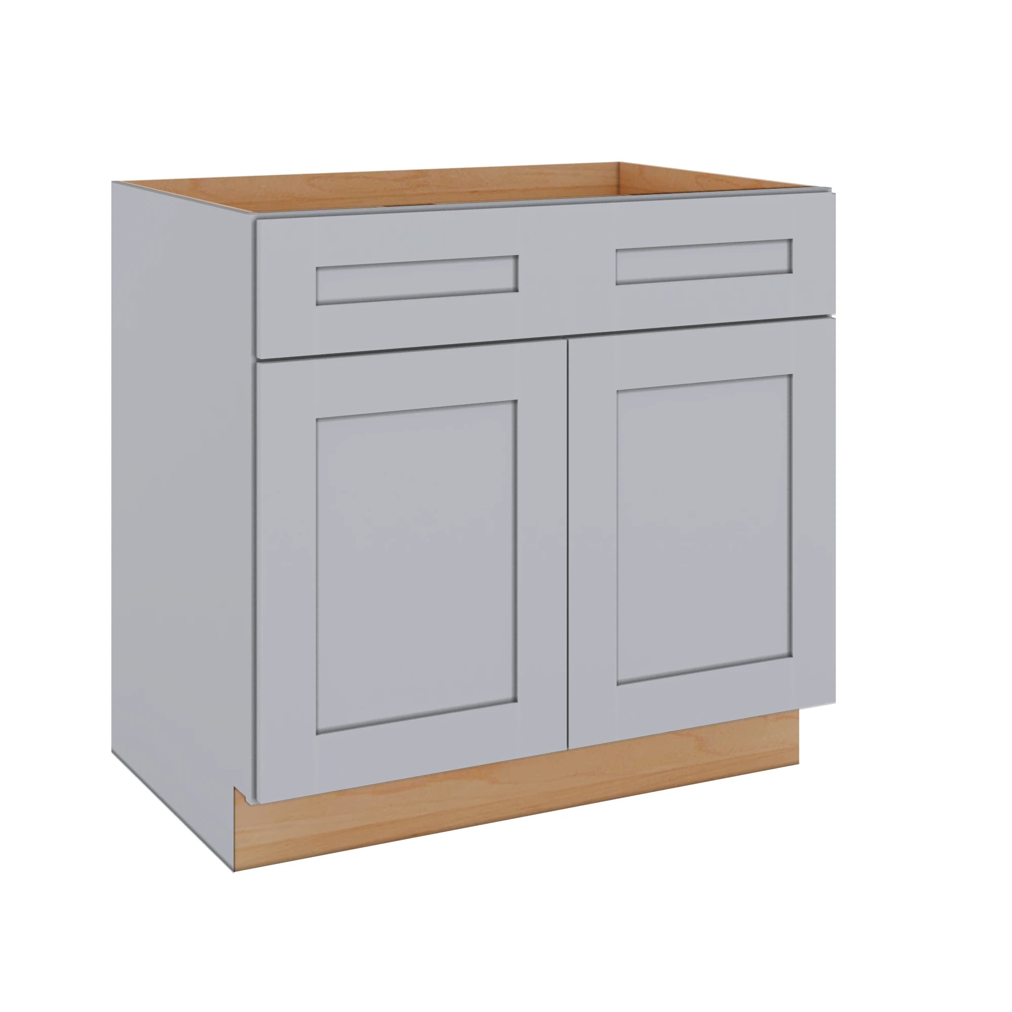 Modernform Cabinet Grey Shaker 36" W X 34 1/2" H X 24" D Double Door Base Cabinet