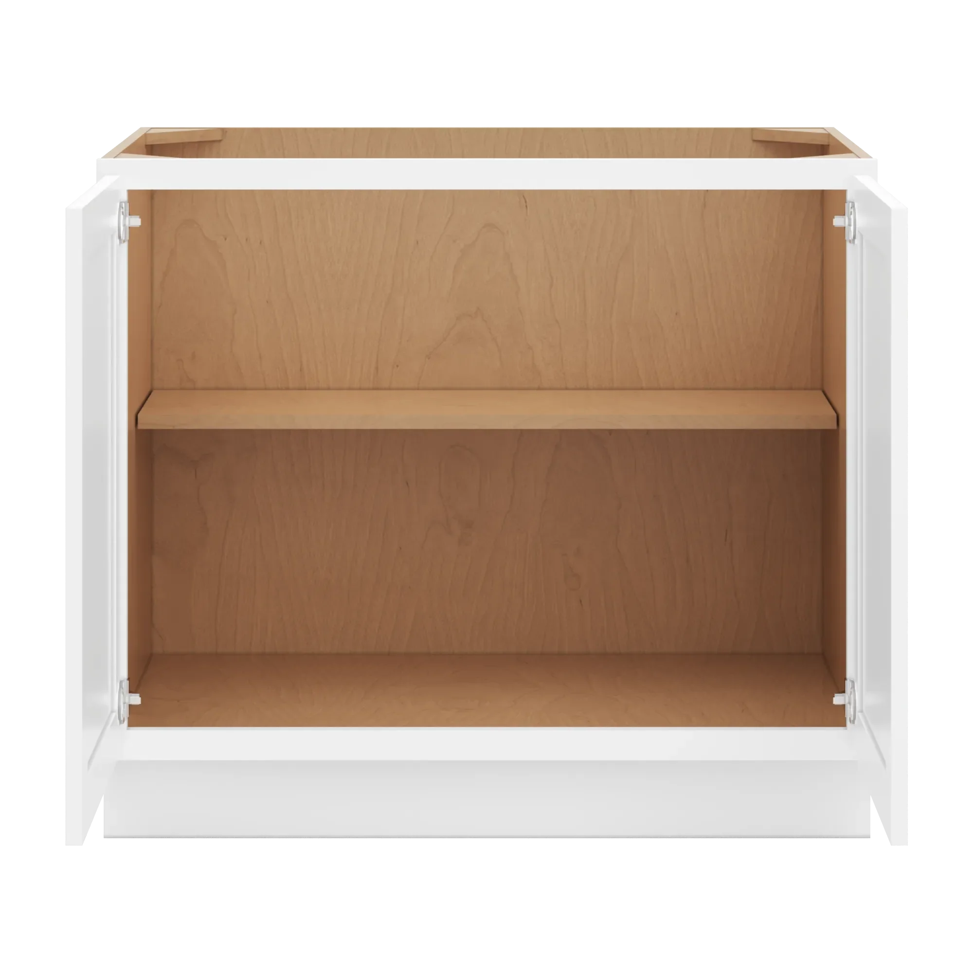 cnc luxor 5 piece white 39 w full height double door base cabinet