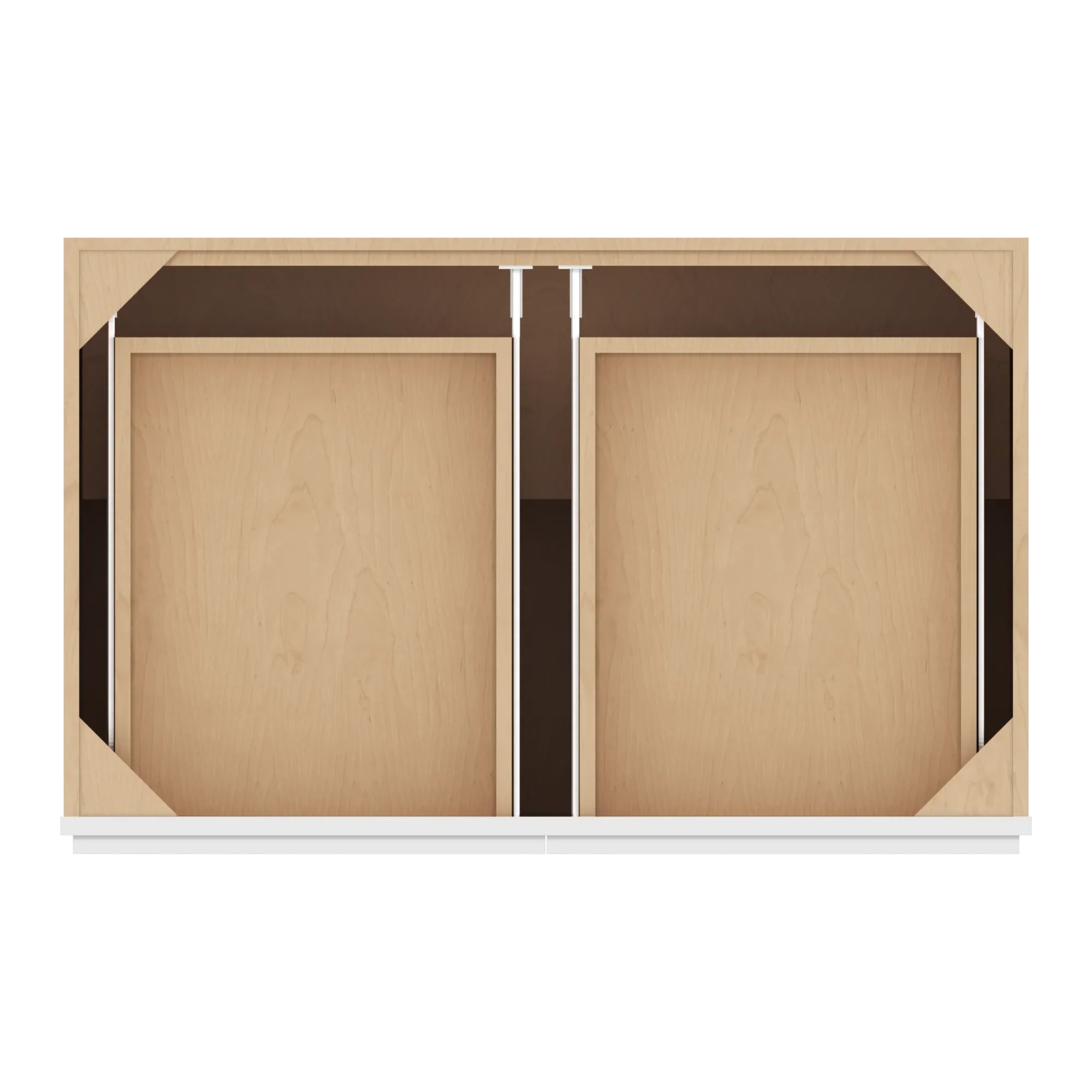 cnc luxor 5 piece white 39 w x 32 1 2 h double door 2 drawer base cabinet