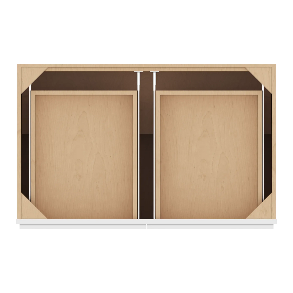 cnc luxor white 39 w x 32 1 2 h double door 2 drawer base cabinet