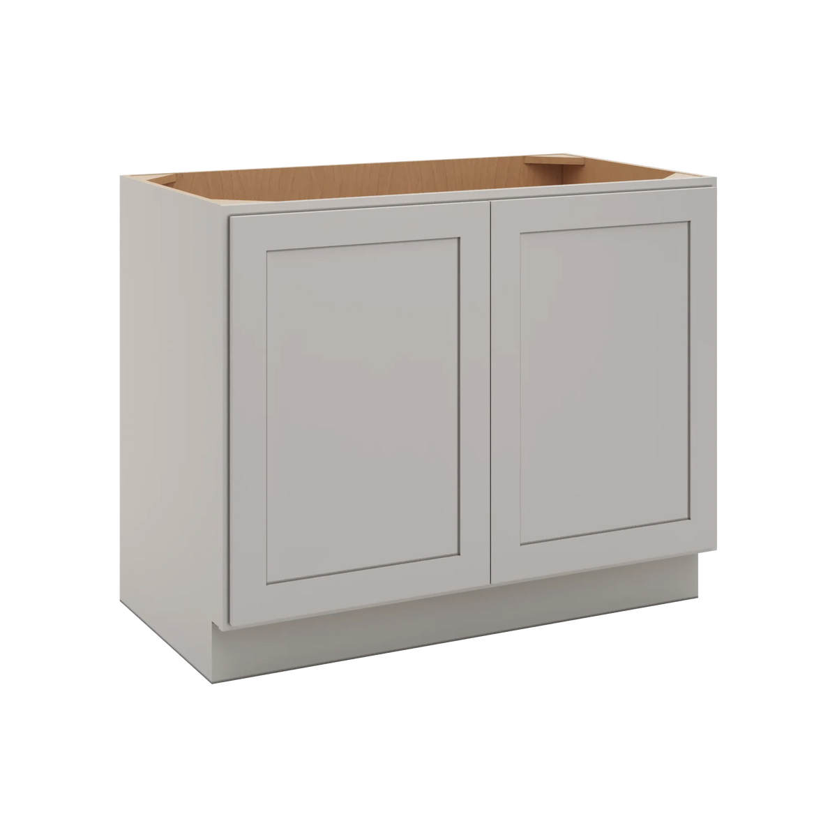 CNC Luxor 5-Piece Misty Grey 42" W Full Height Double Door Base Cabinet